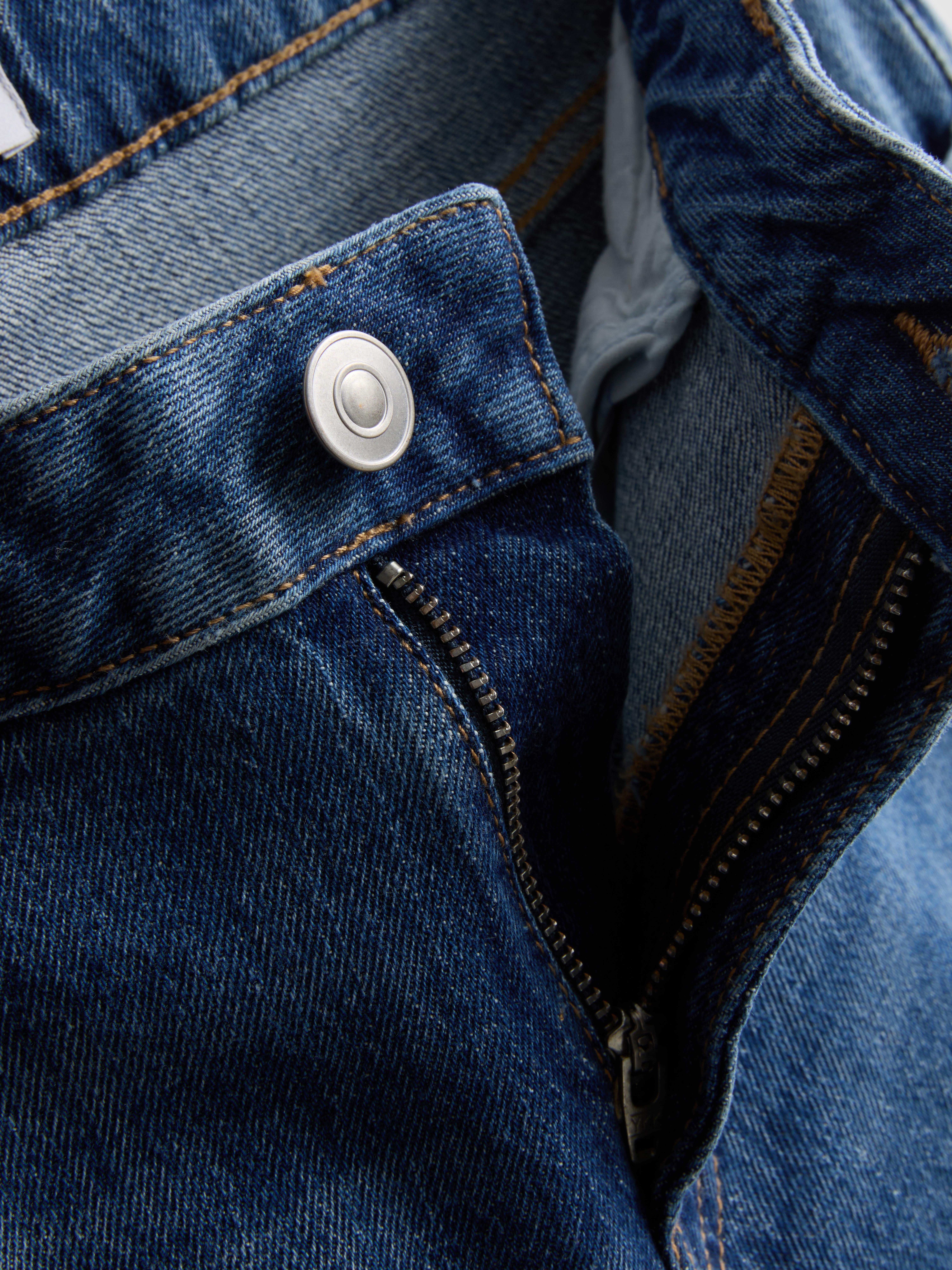 Women's Blue Heather The Primark Scene | Low-Rise Straight-Leg Jeans