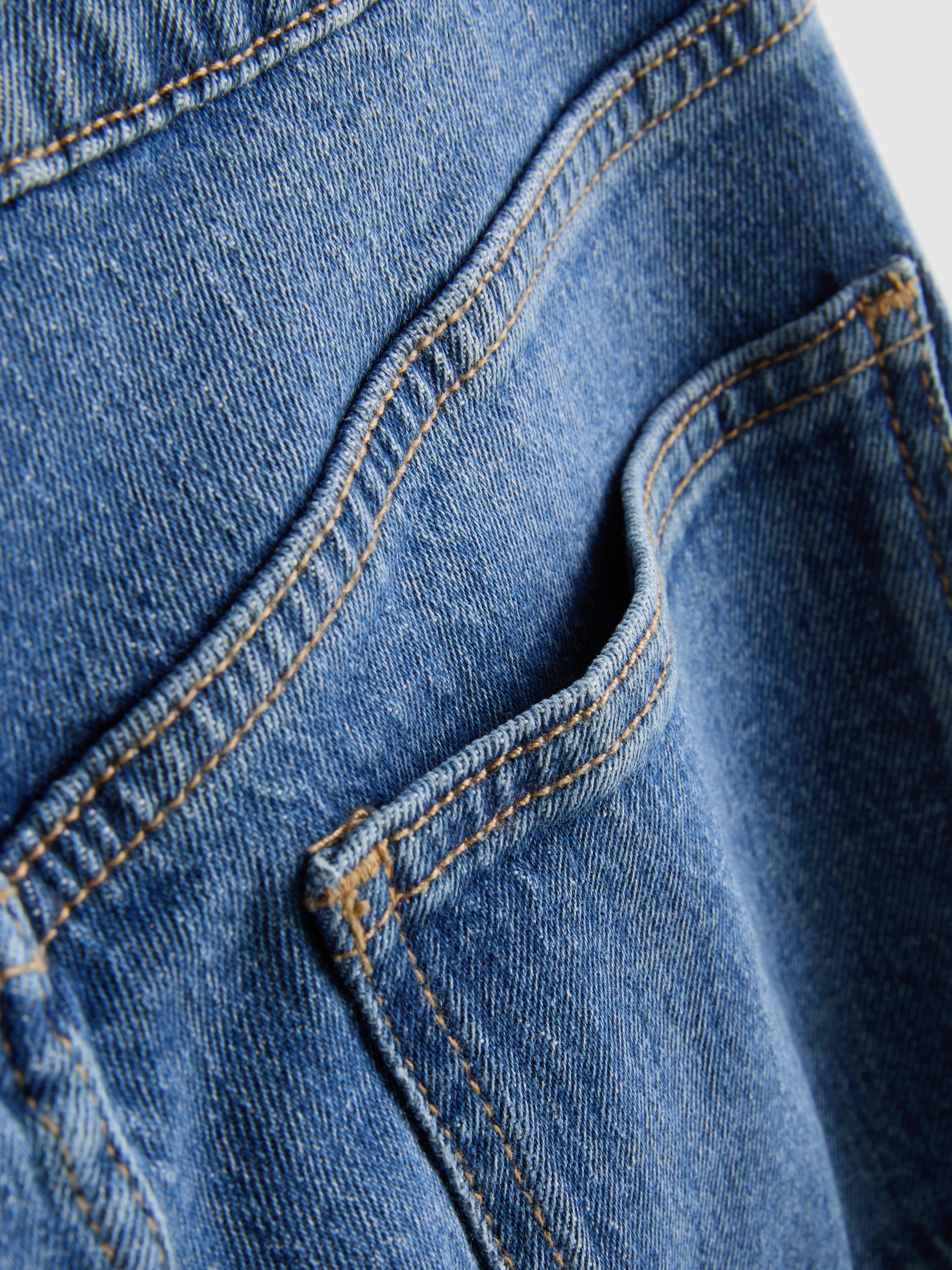 Women's Blue Heather The Primark Scene | Low-Rise Straight-Leg Jeans