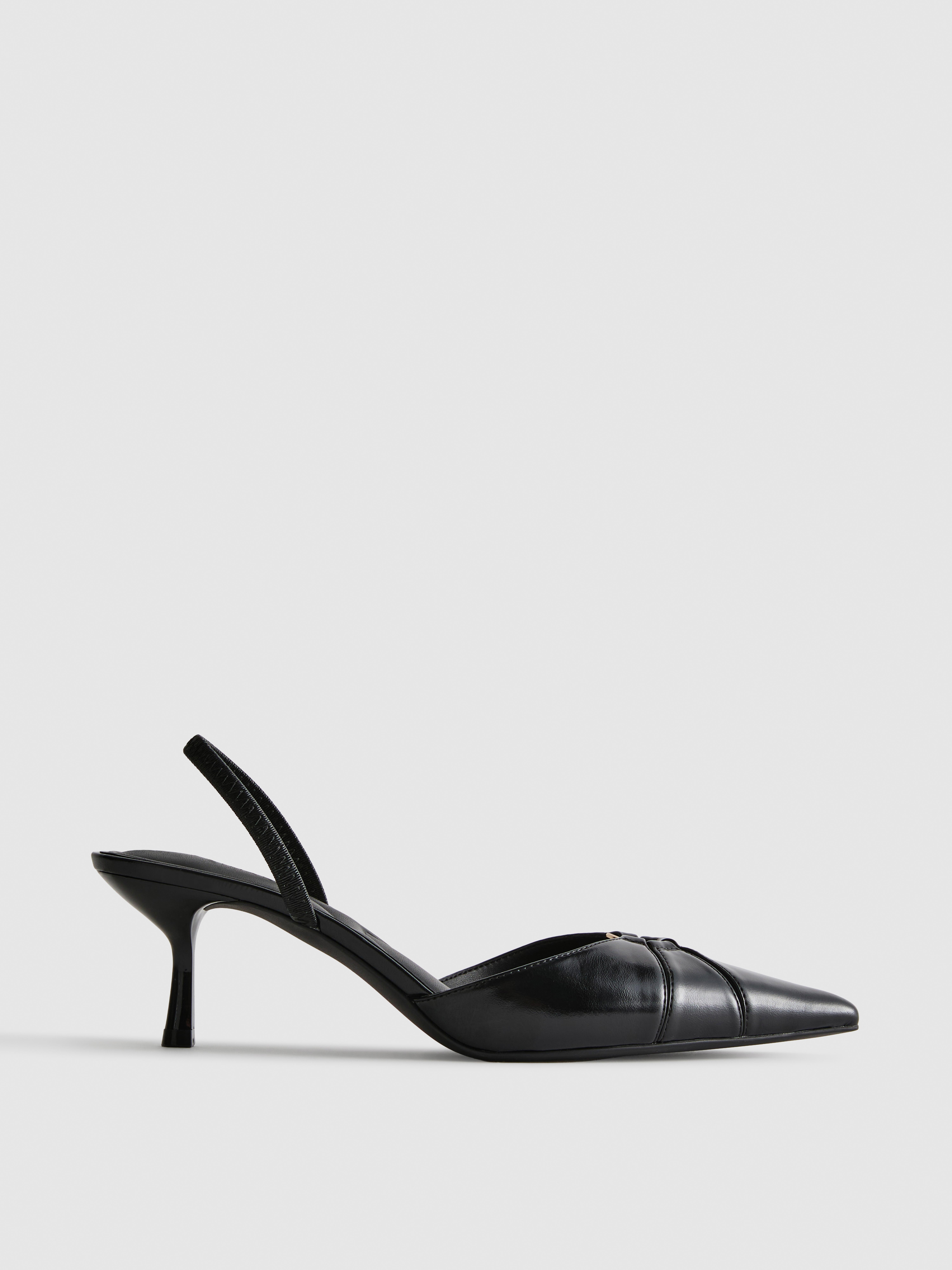 Cut Out Pointed Court Heels