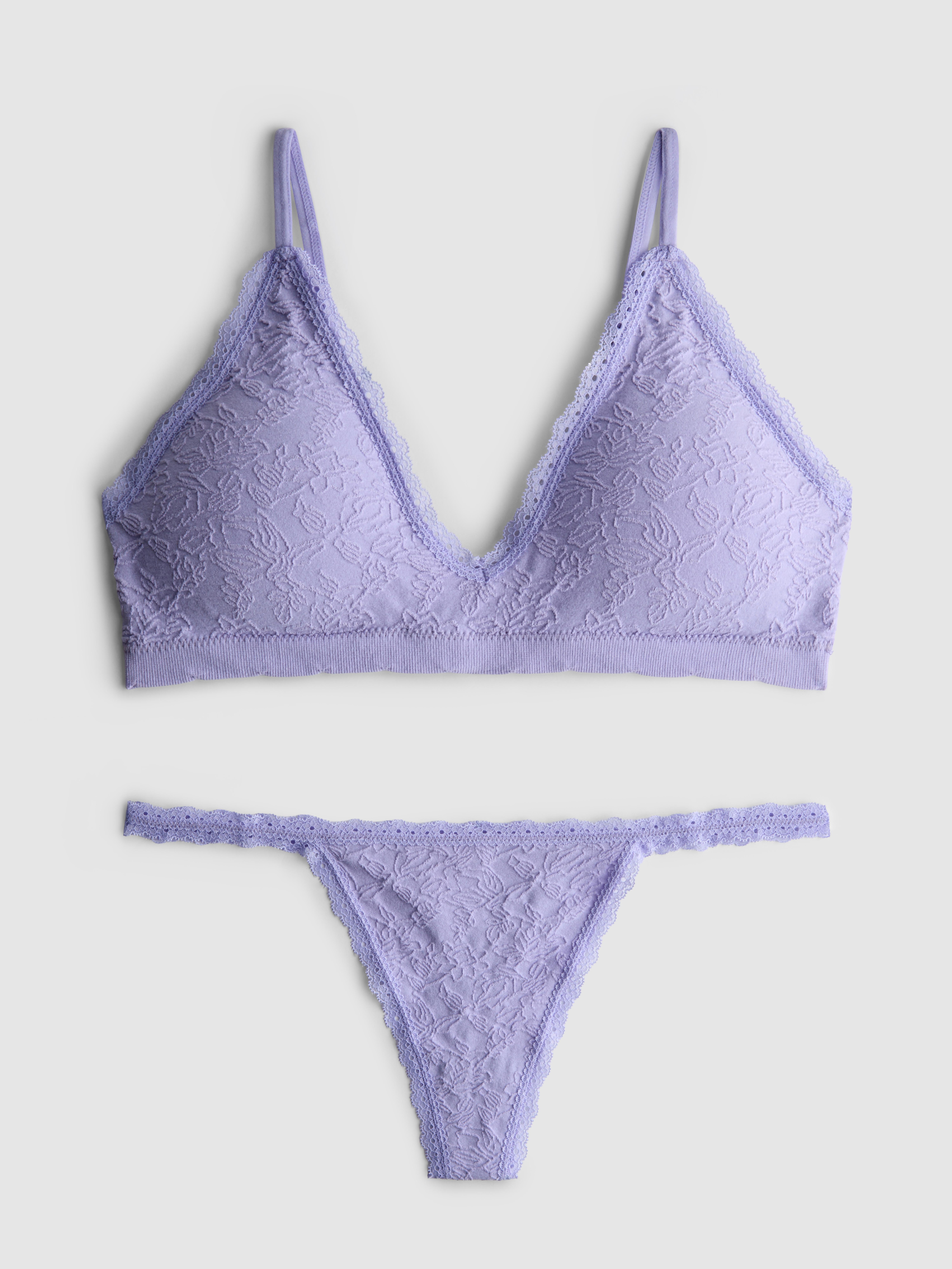 Jacquard Triangle Underwear Set