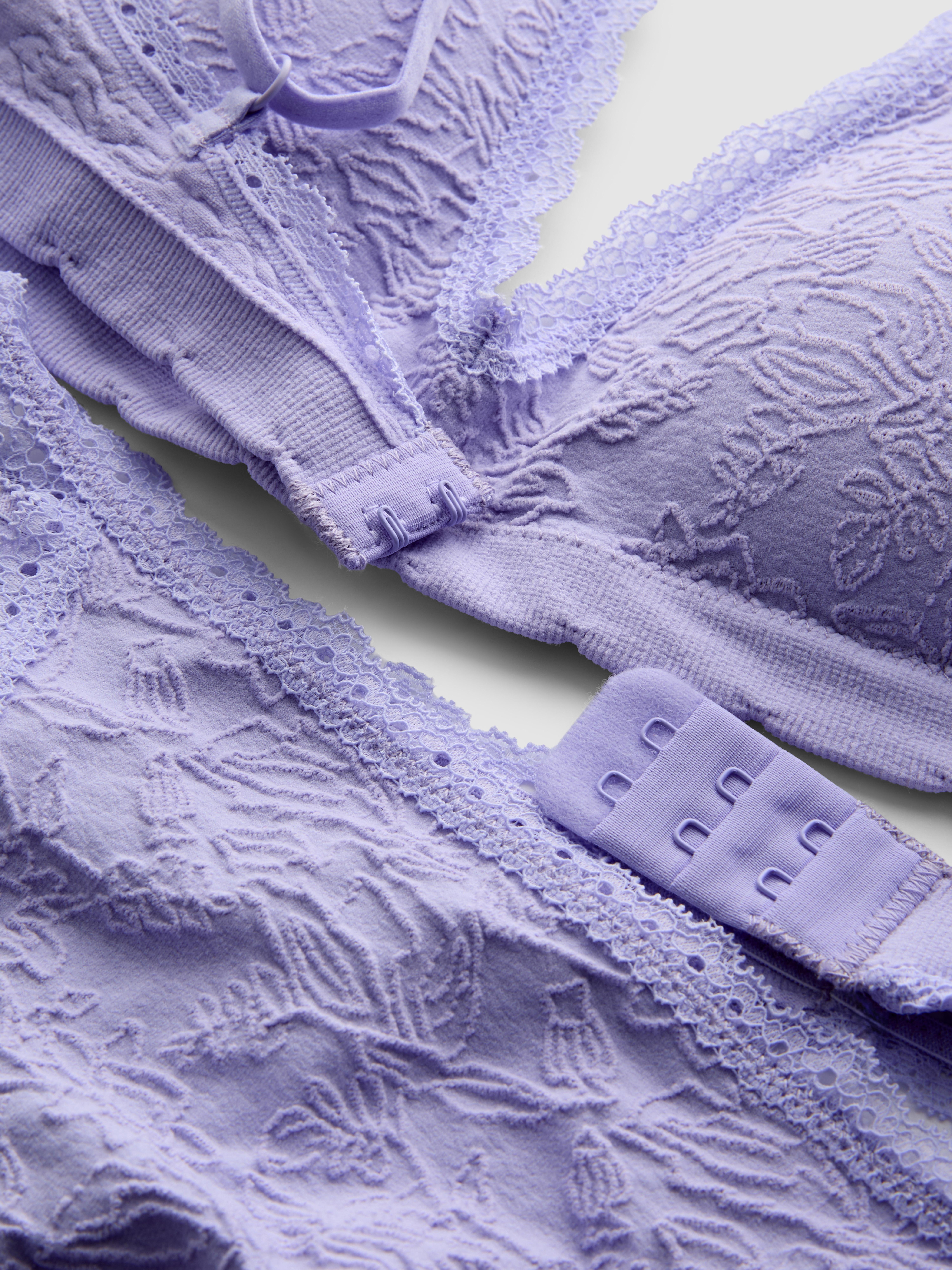 Jacquard ondergoedset met triangelbeha