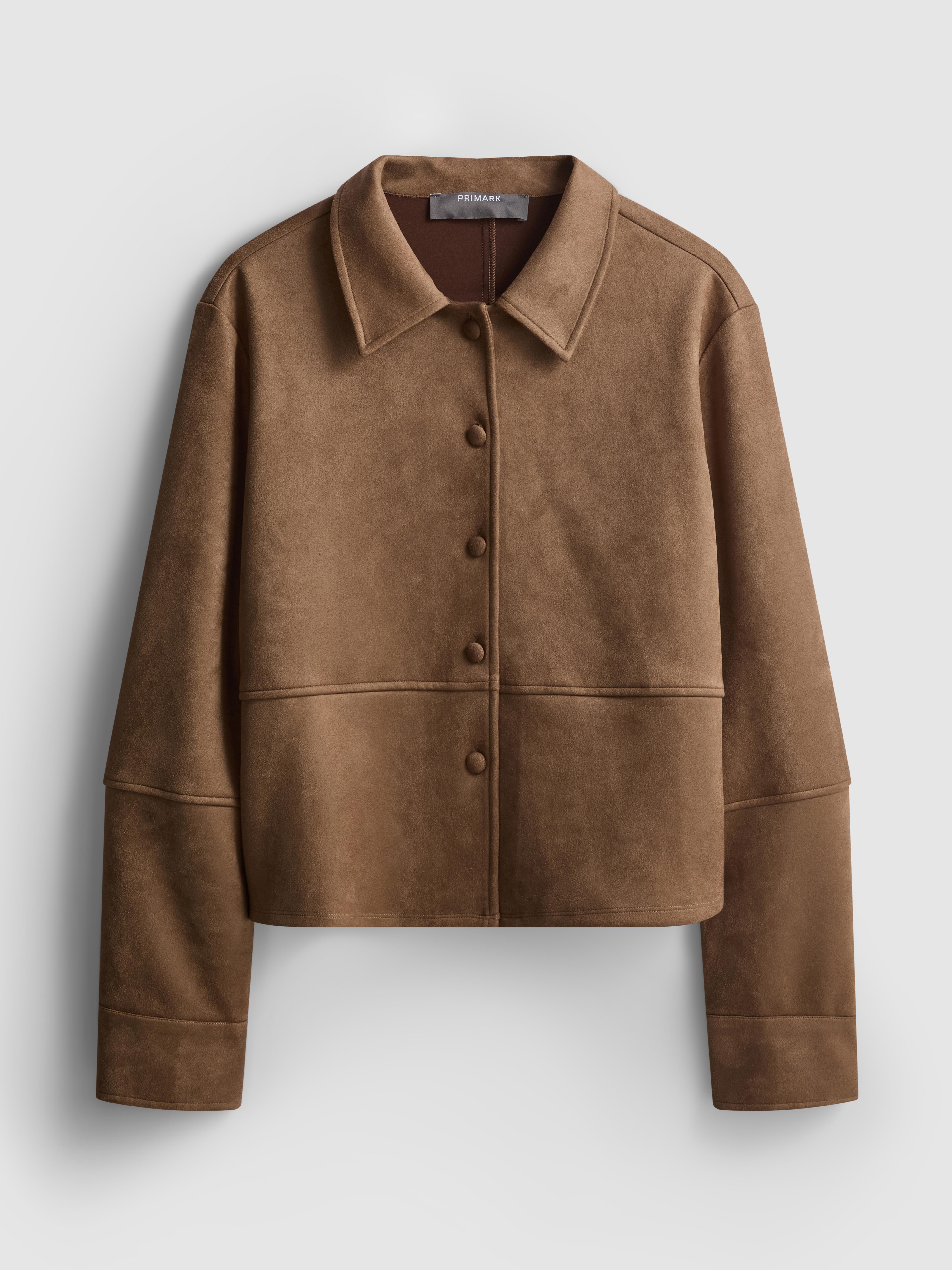 Relaxed Faux Suede Shirt