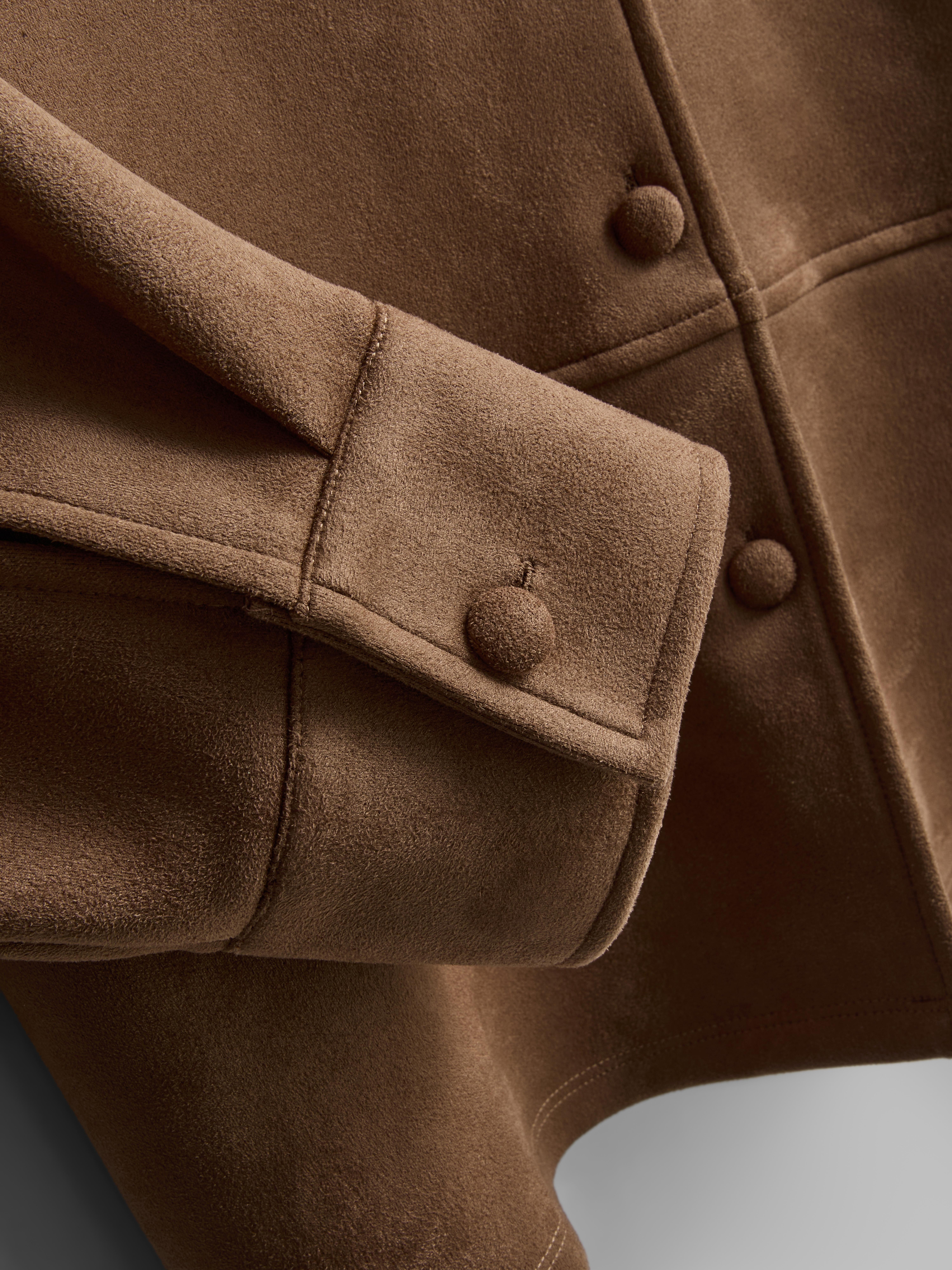 Camisa de antelina holgada