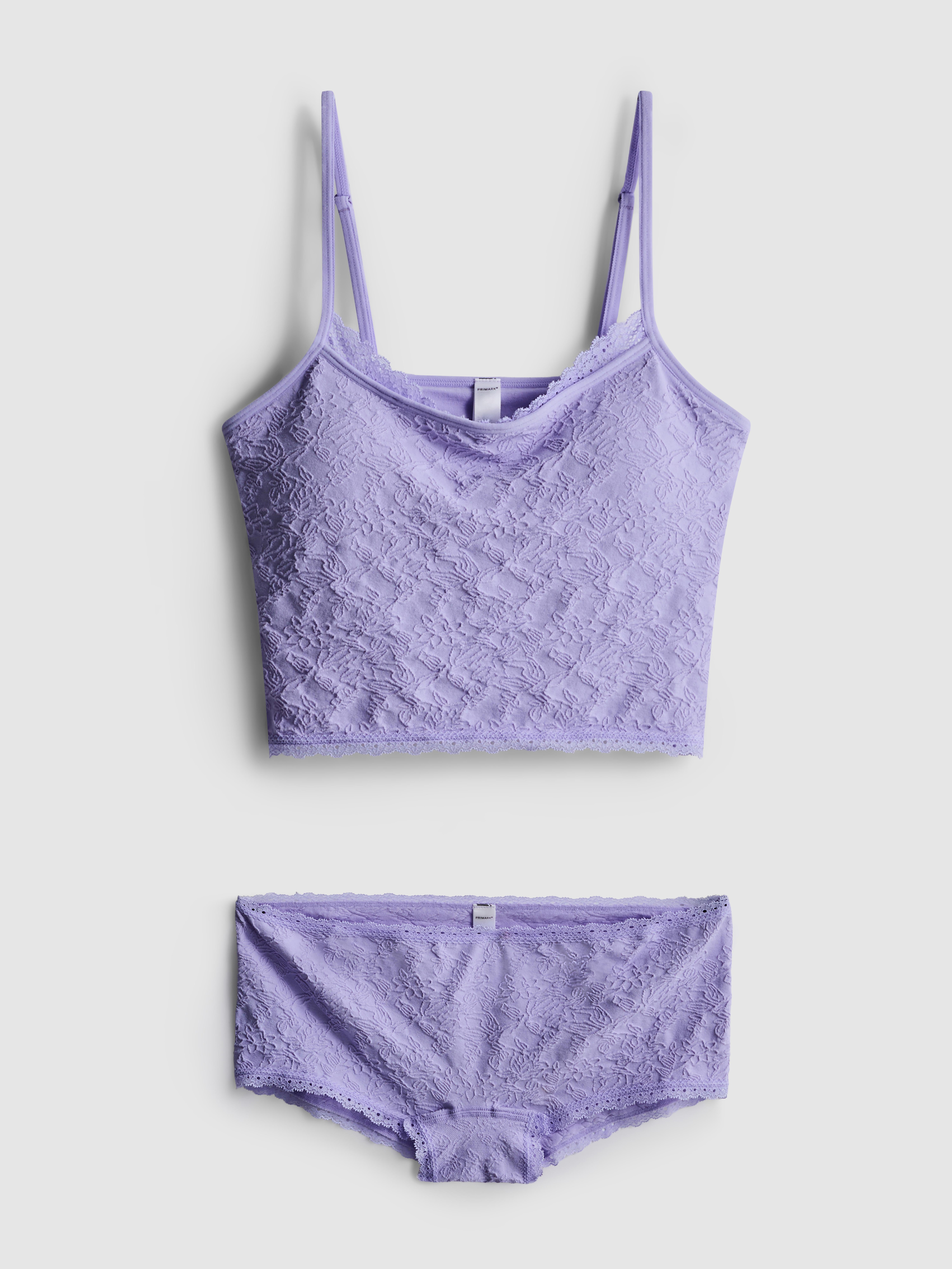 Jacquard Cami and Boy Shorts Set