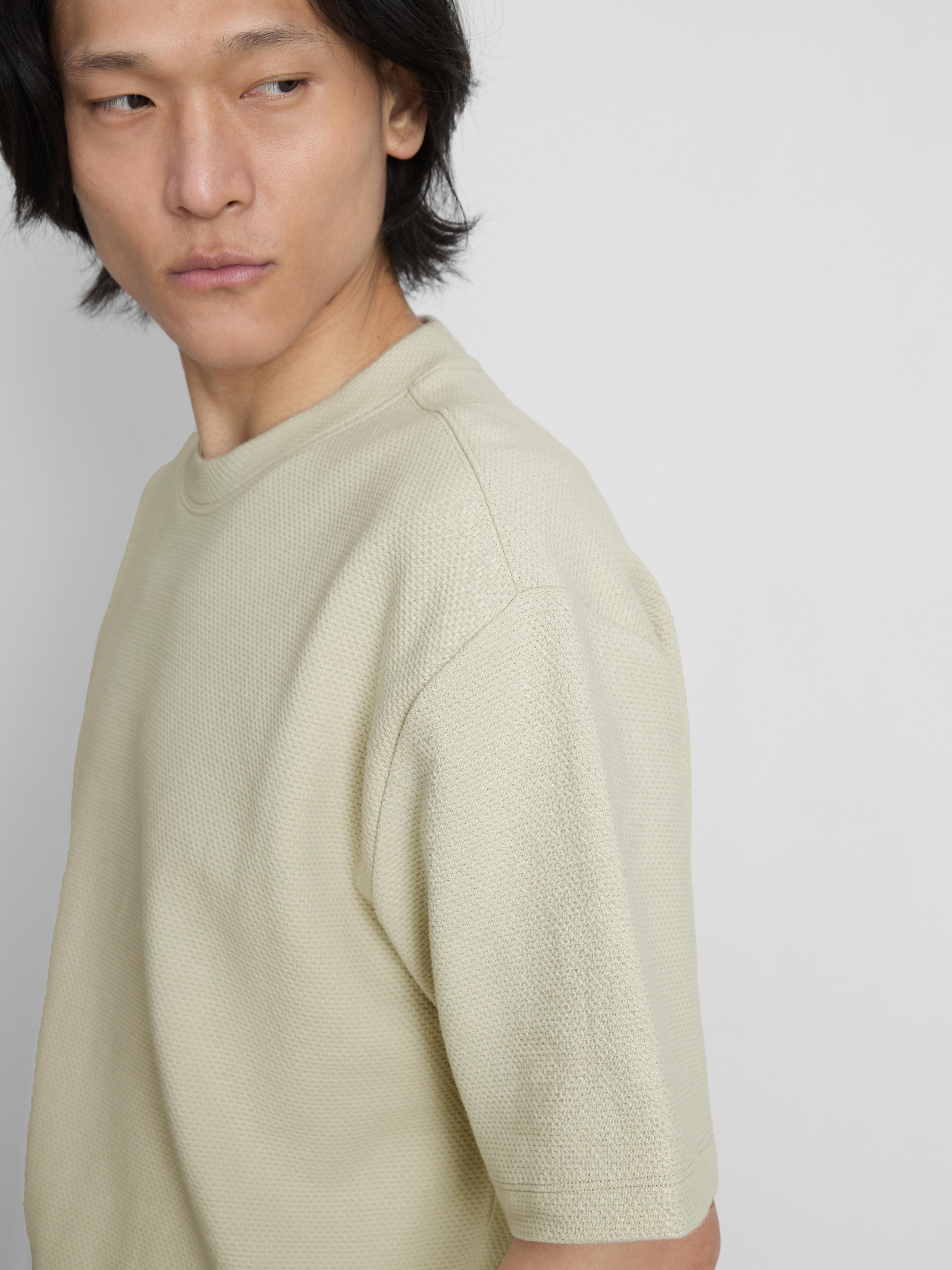 The Edit Short Sleeve Textured T-Shirt