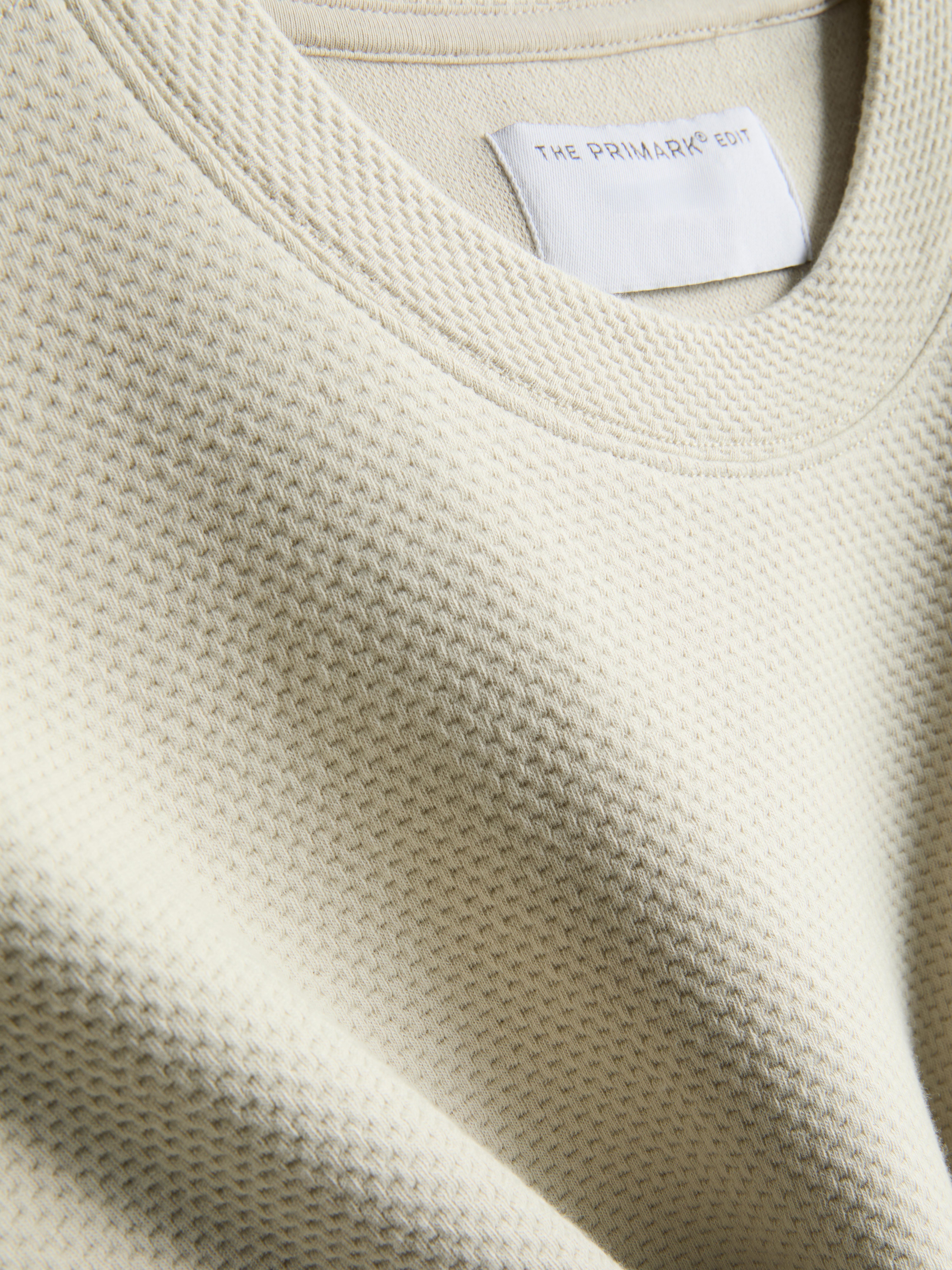 Camiseta de algodón con textura de The Edit