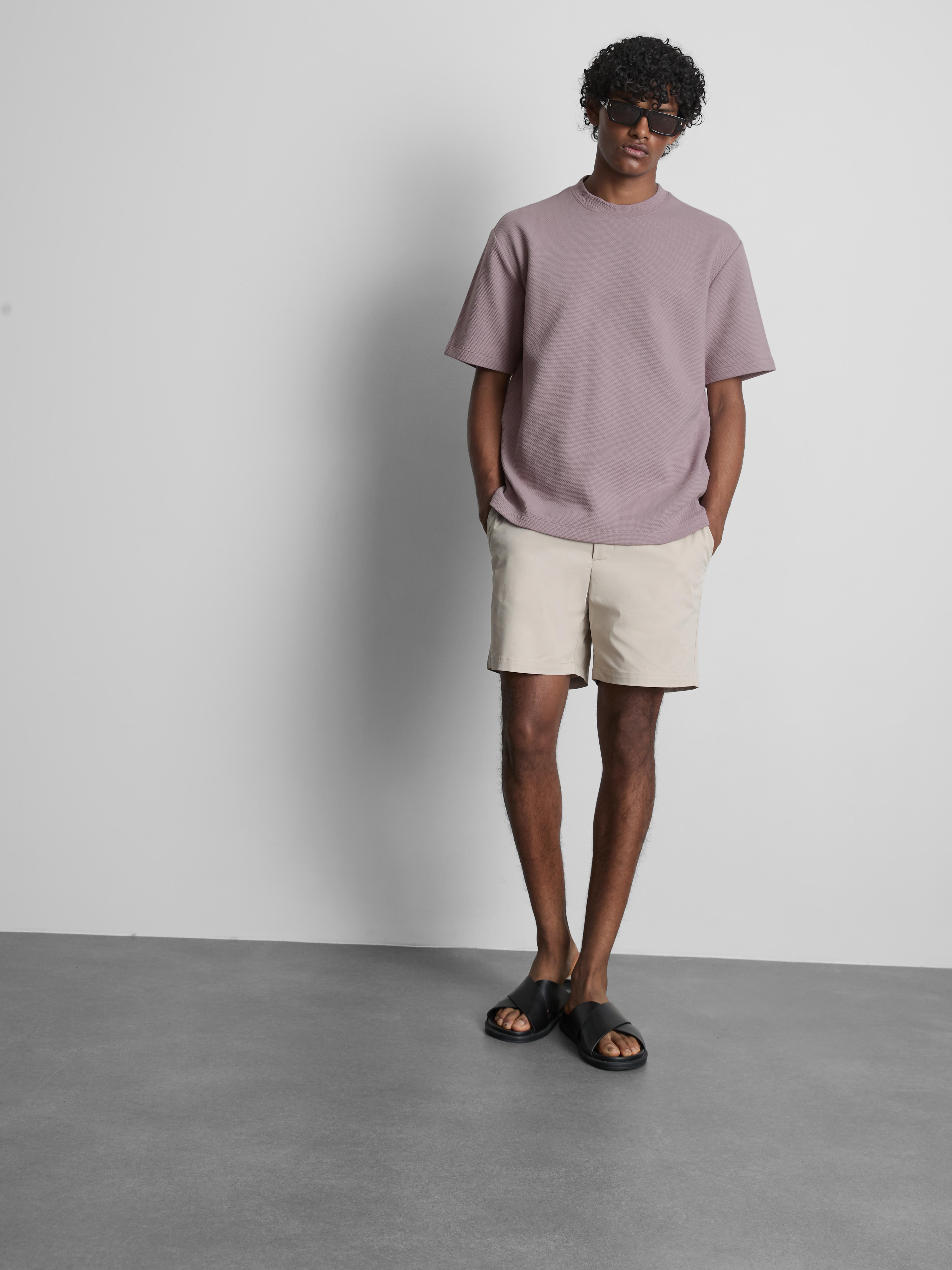 Katoenen T-shirt met textuur The Edit