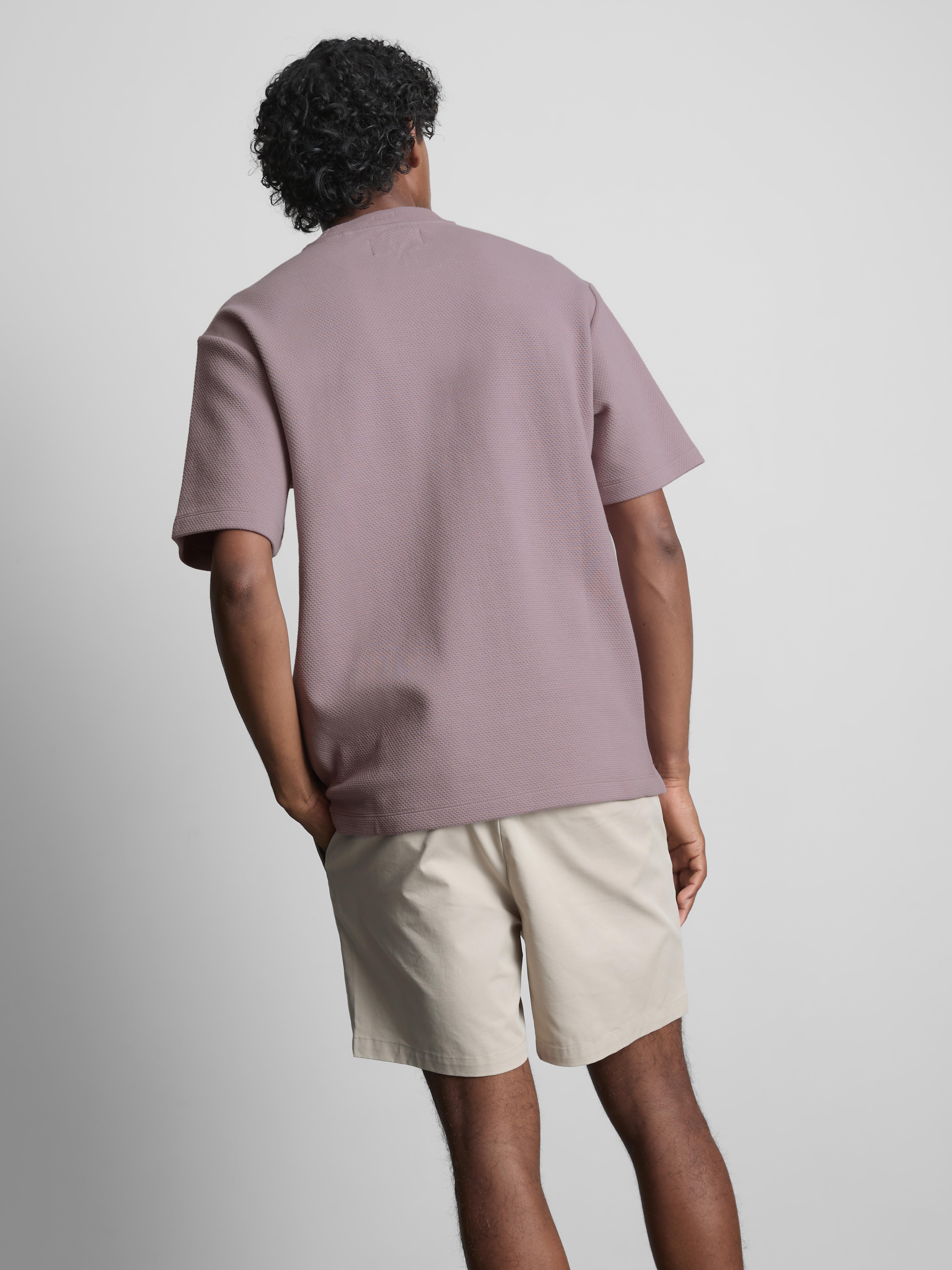 Katoenen T-shirt met textuur The Edit
