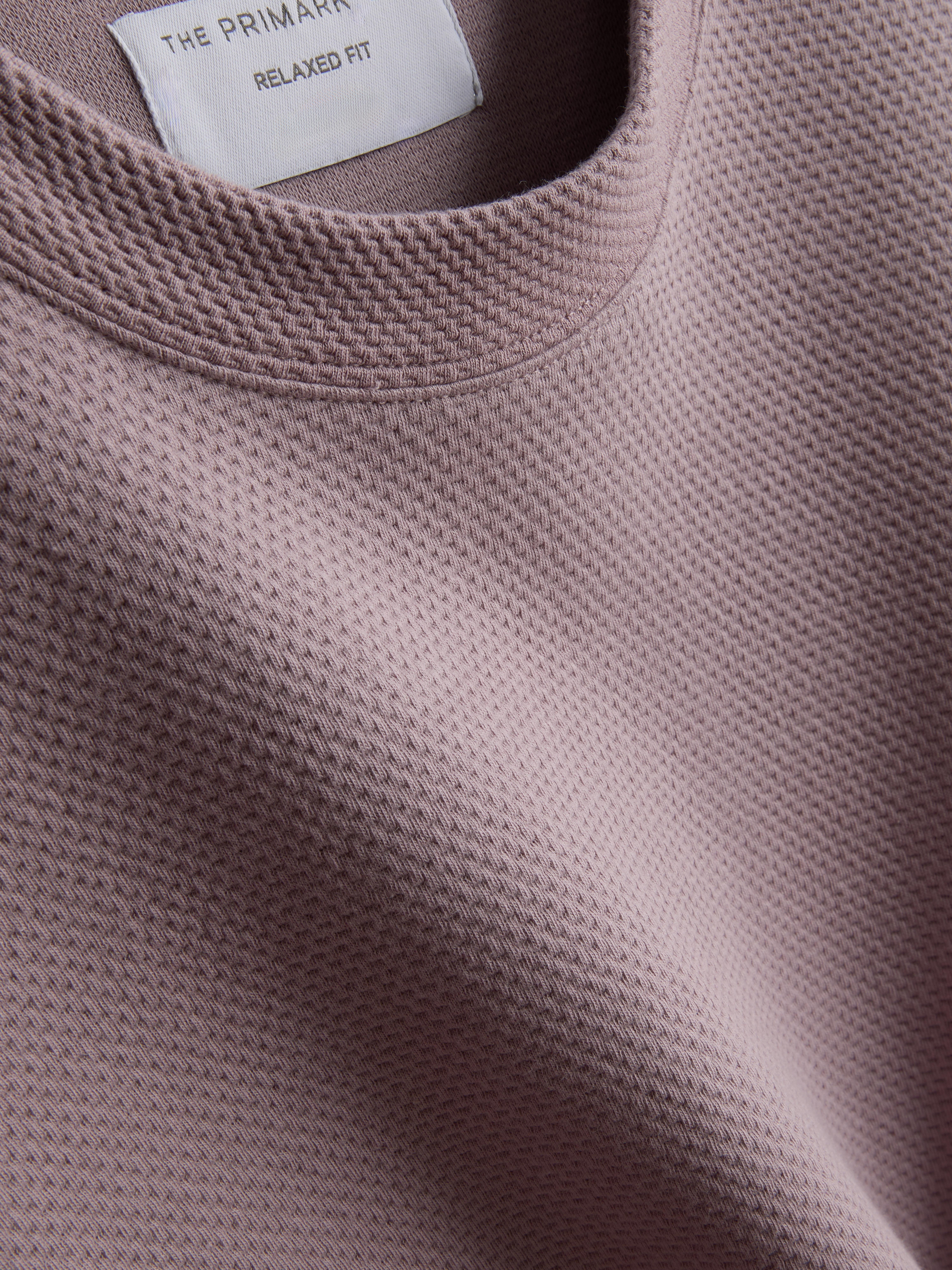 T-shirt met korte mouwen en textuur The Edit