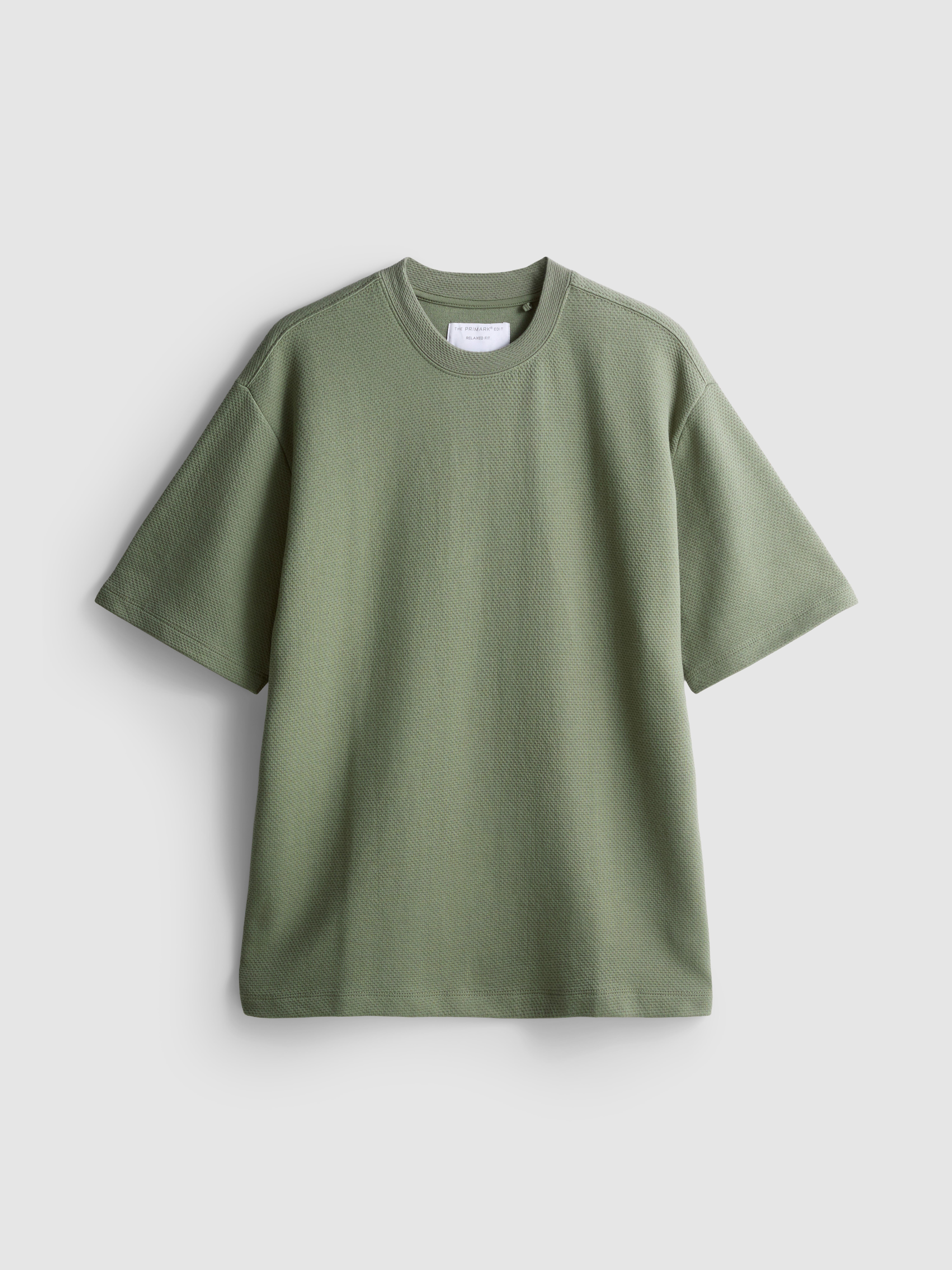 The Edit Short Sleeve Textured T-Shirt