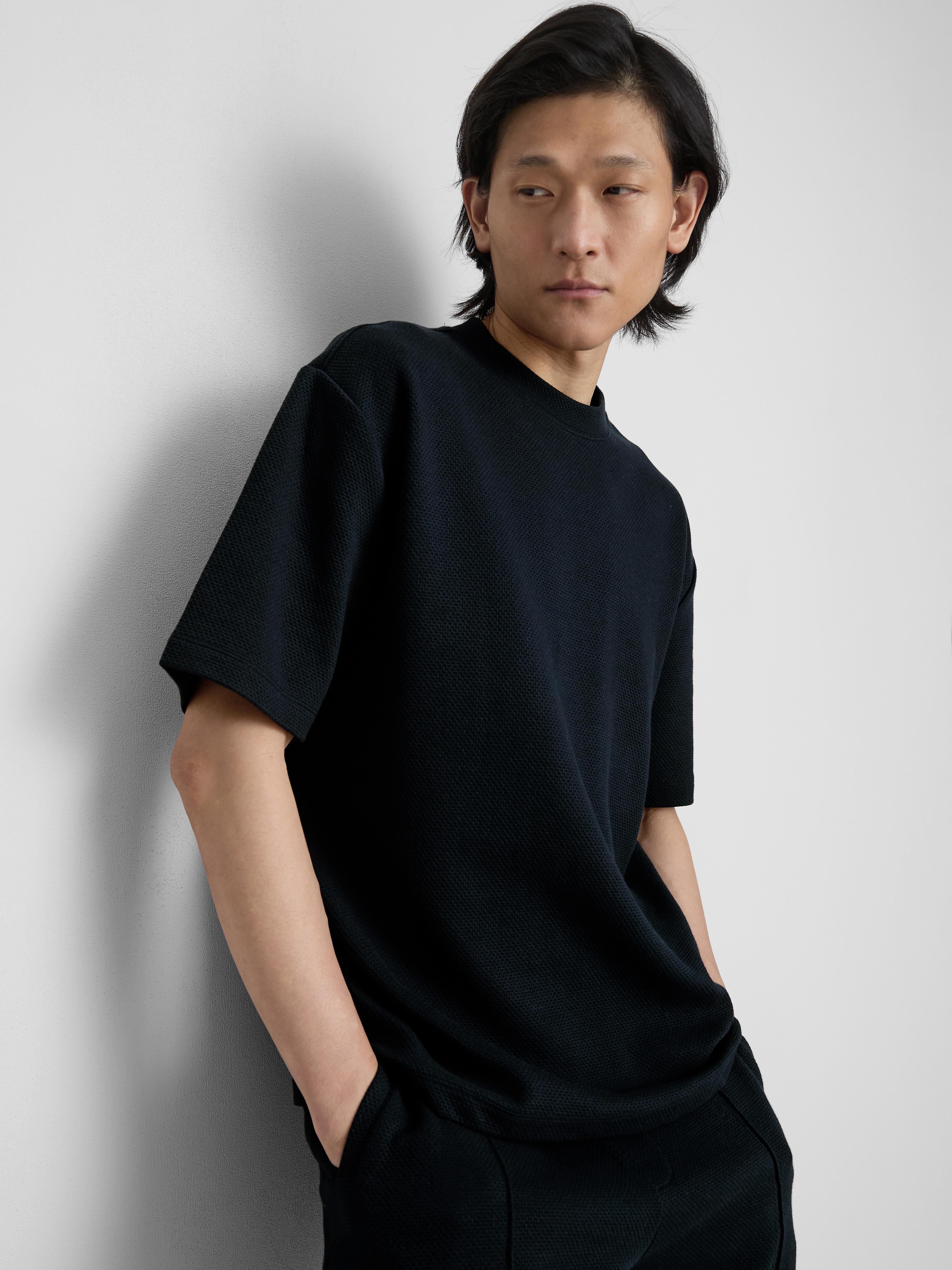 Camiseta texturizada de manga corta de The Edit