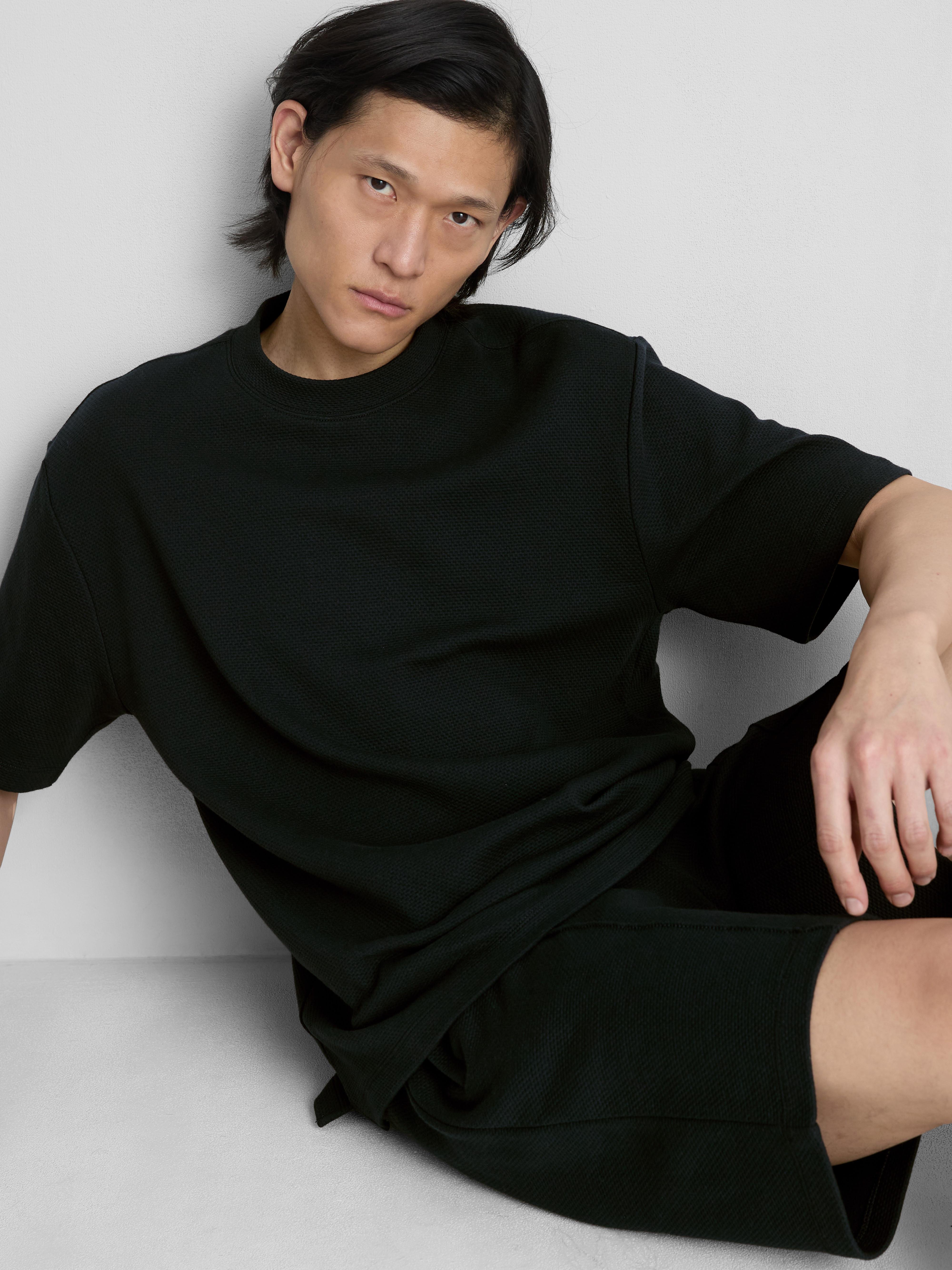 The Edit Textured Cotton T-Shirt