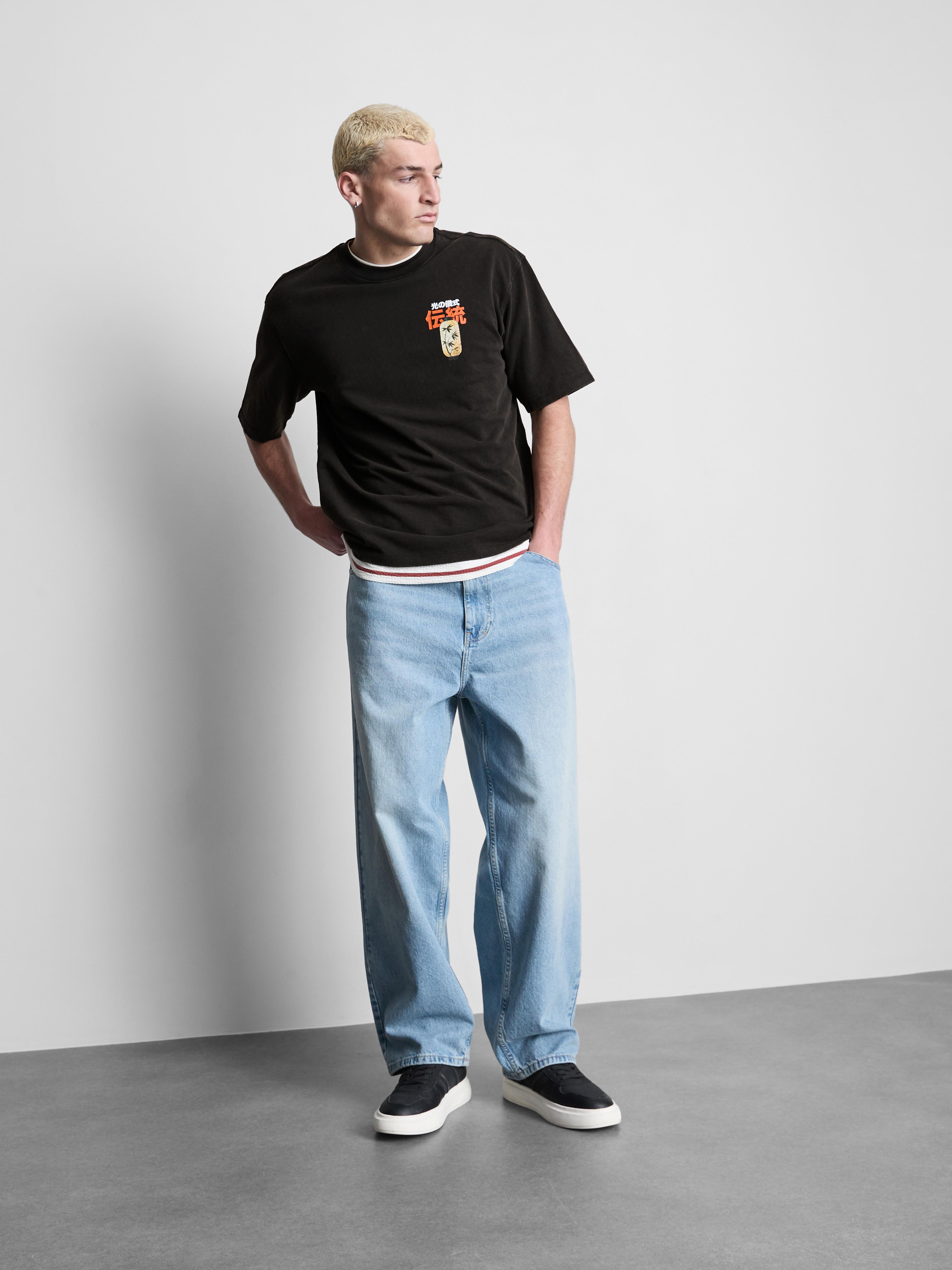 T-Shirt mit Lampion-Grafik