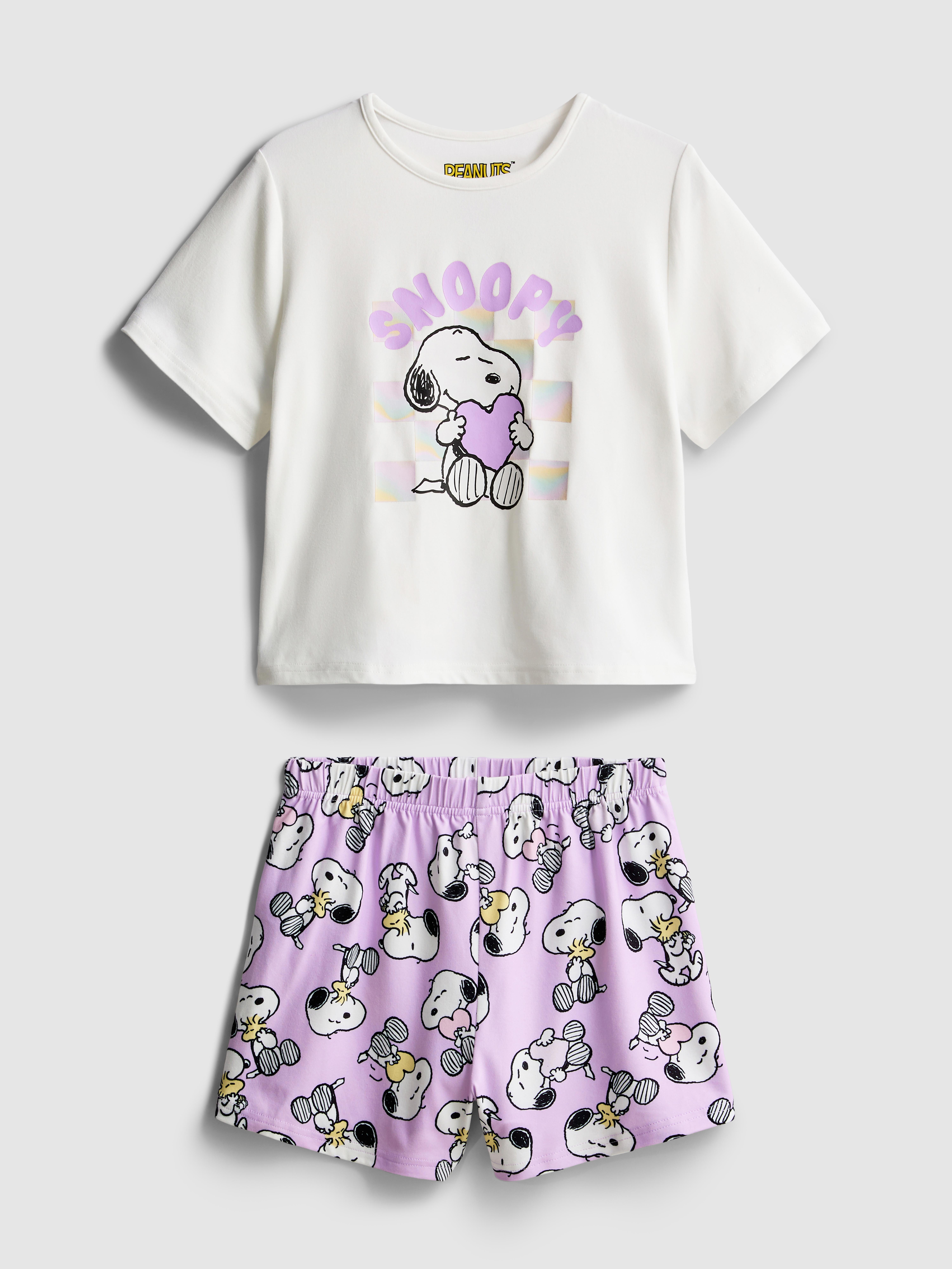 5–15 Jahre | Kurzer „Peanuts Snoopy“ Schlafanzug