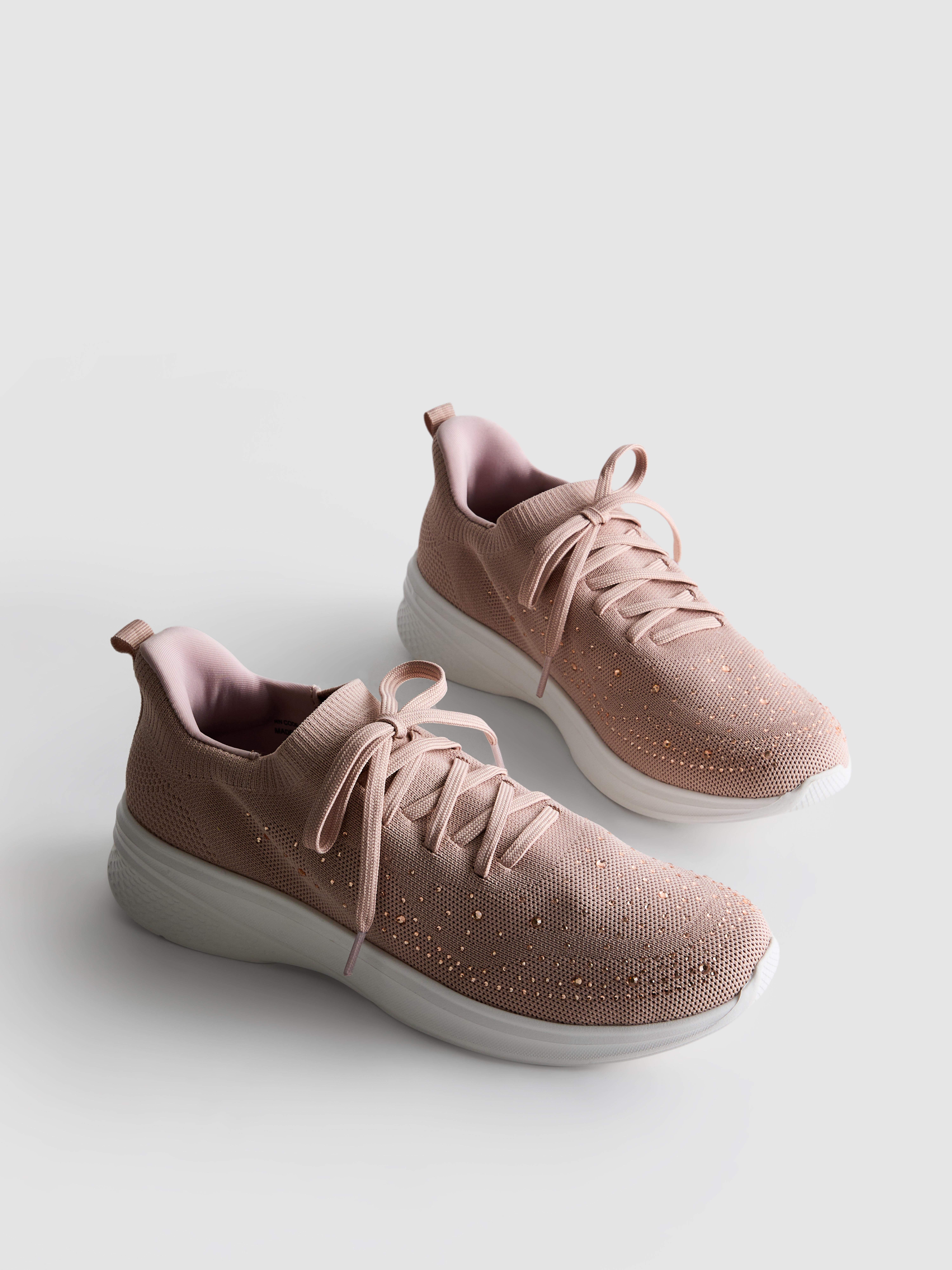 Baskets sans lacets à strass