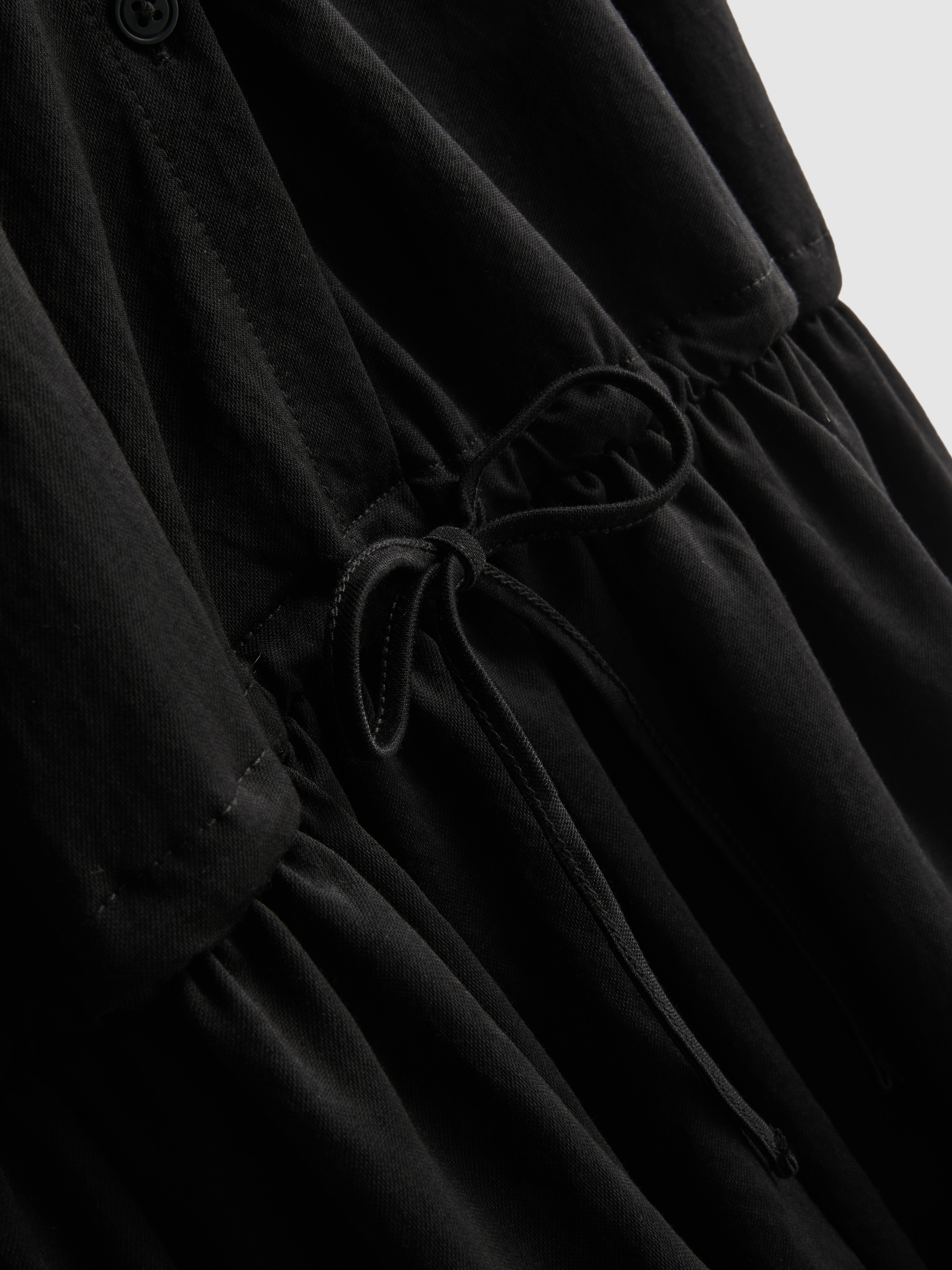 Women's Black Short-Sleeve Tiered Mini Dress | Primark