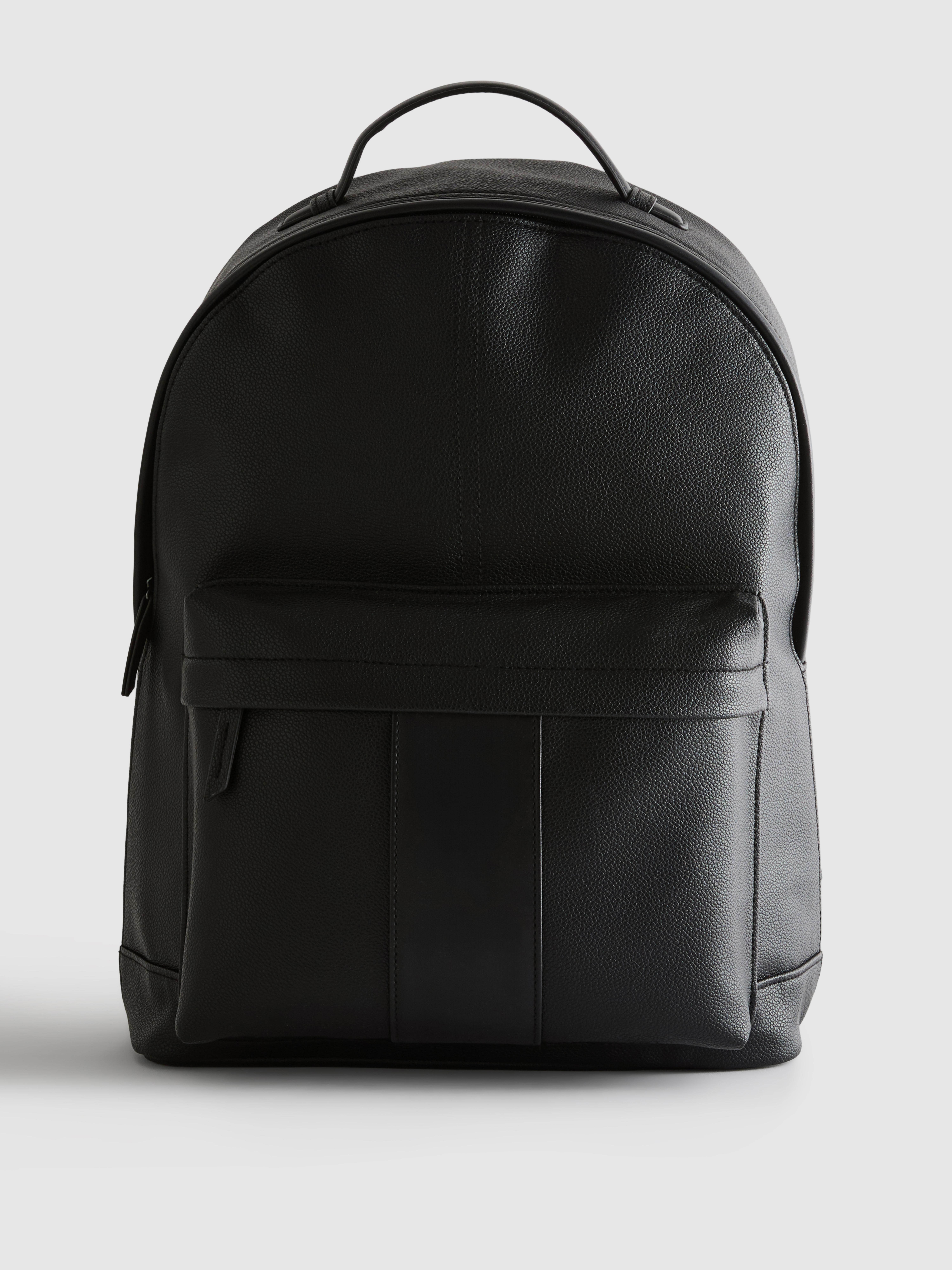 Faux Leather Backpack
