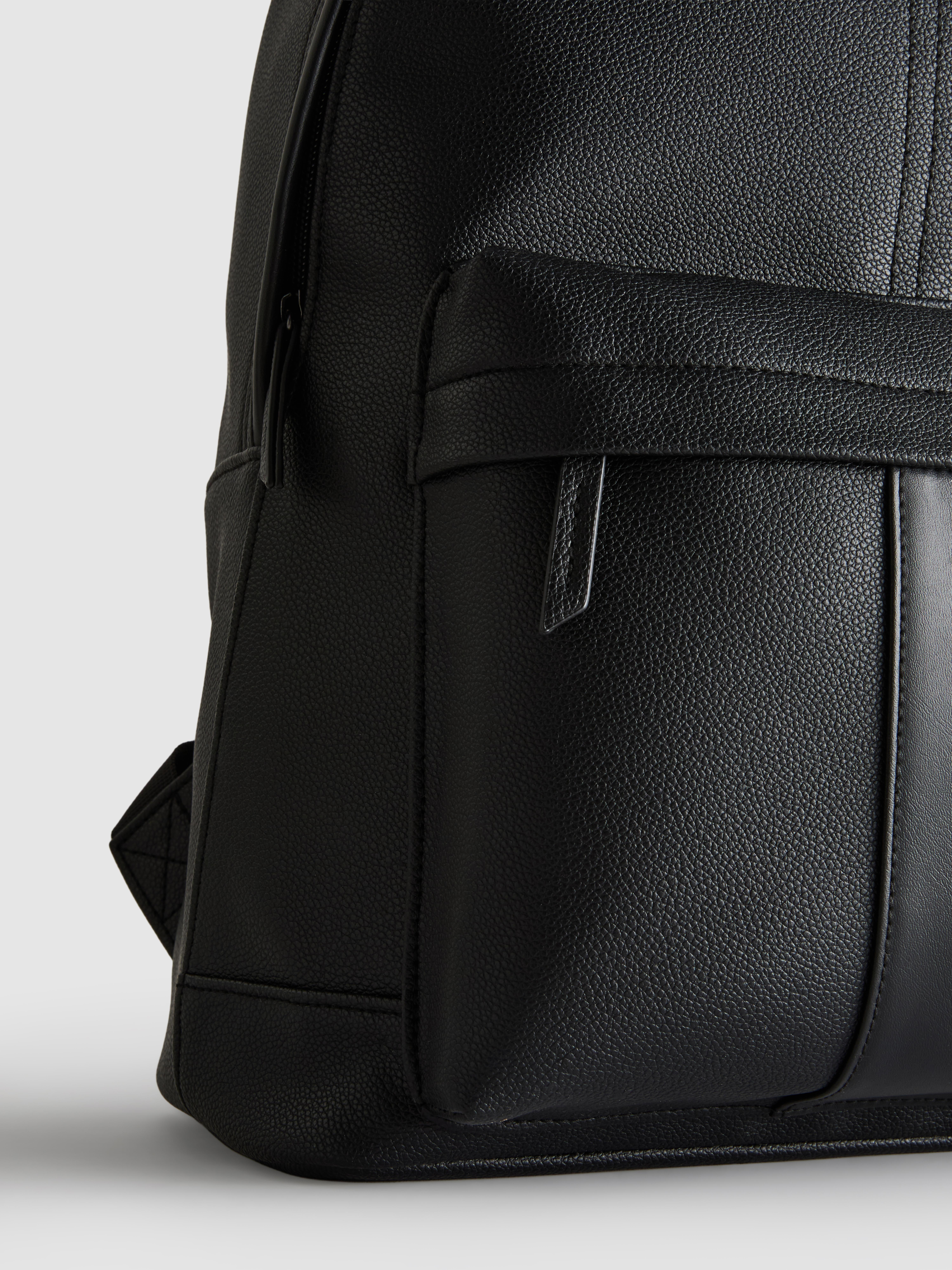 Faux Leather Backpack