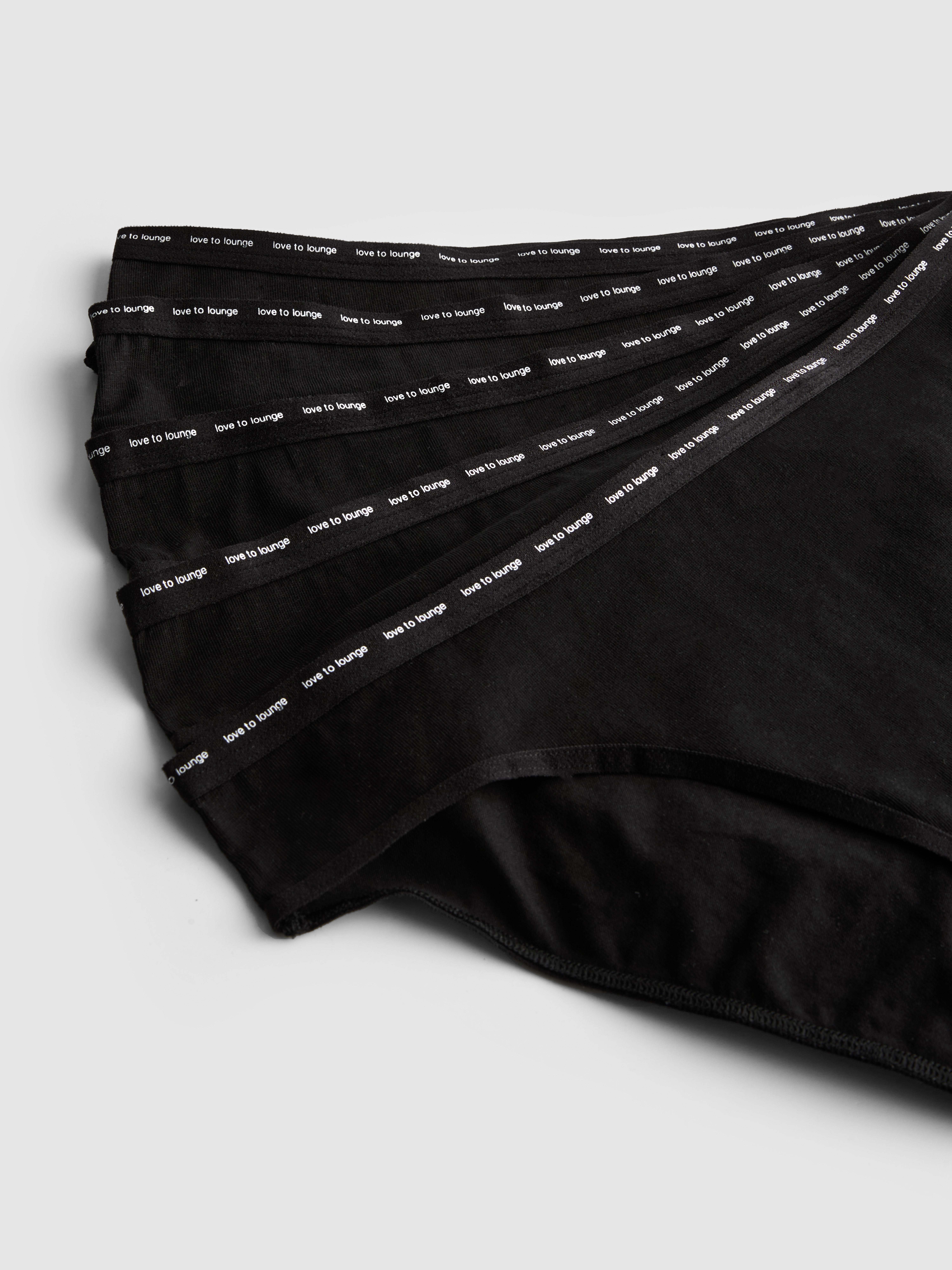 5 perechi de chiloți mini din bumbac bogat