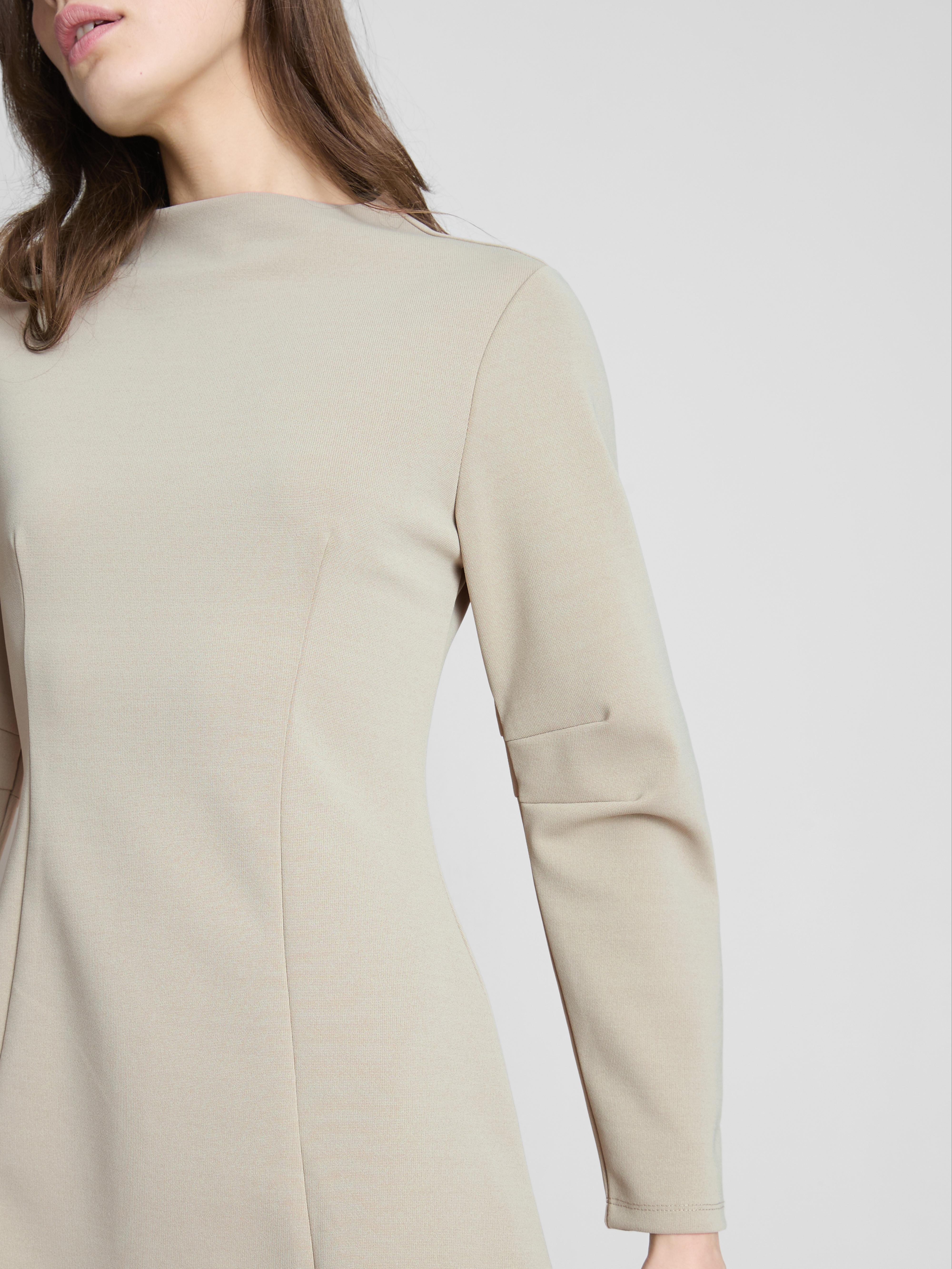 Long Sleeve Sculpted Mini Dress