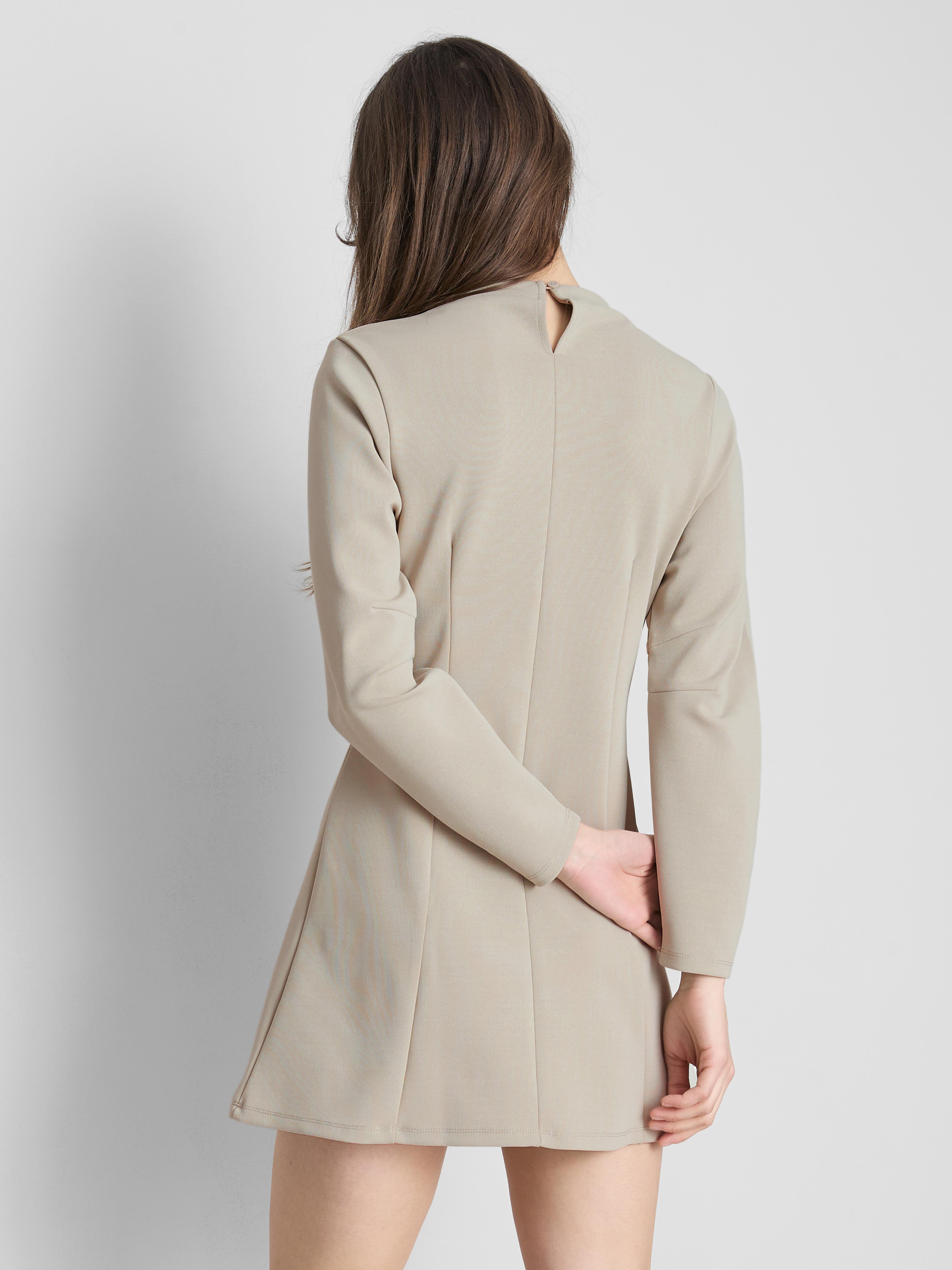 Long Sleeve Sculpted Mini Dress