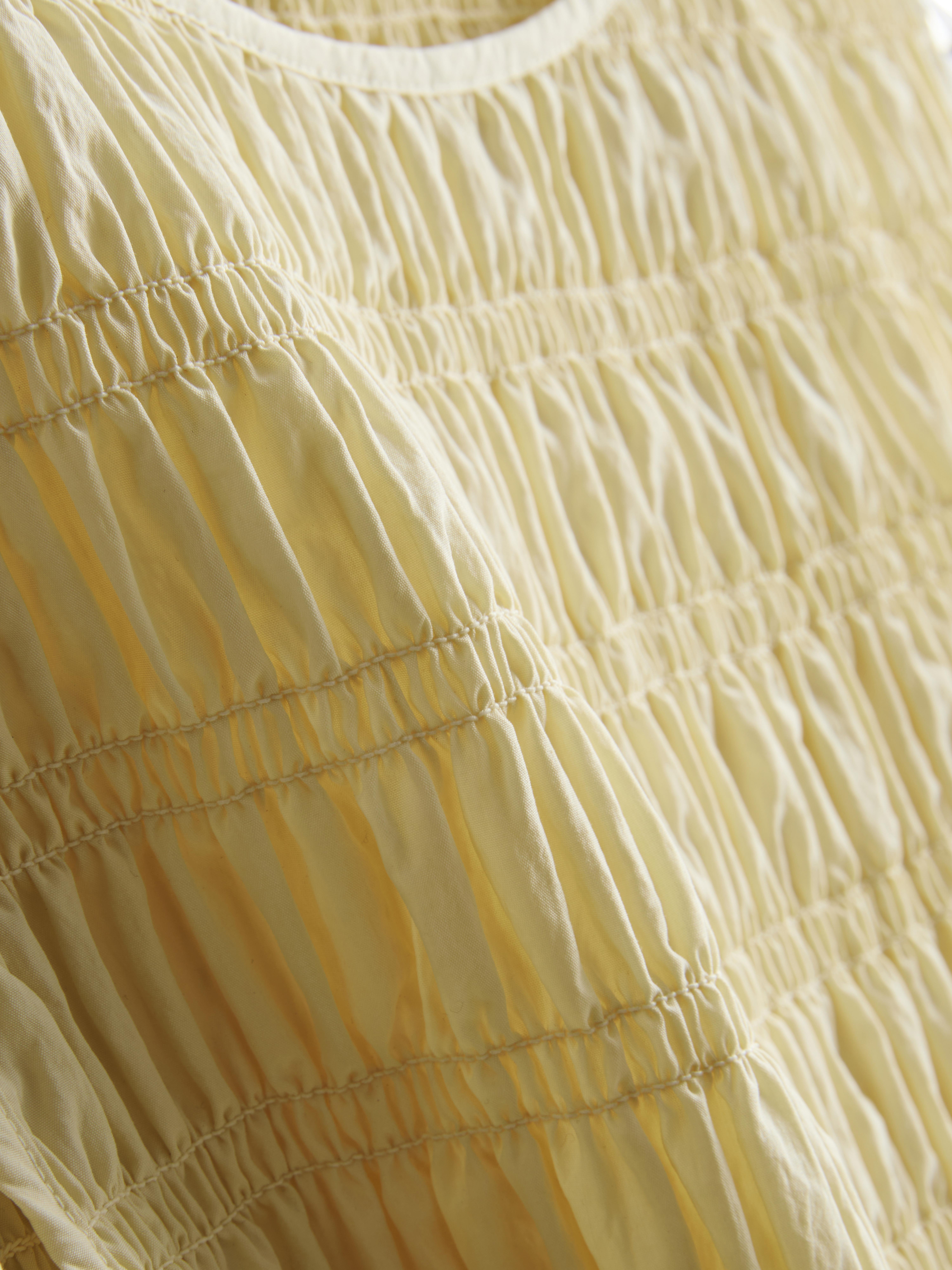 Shirred Sleeveless Tank Top