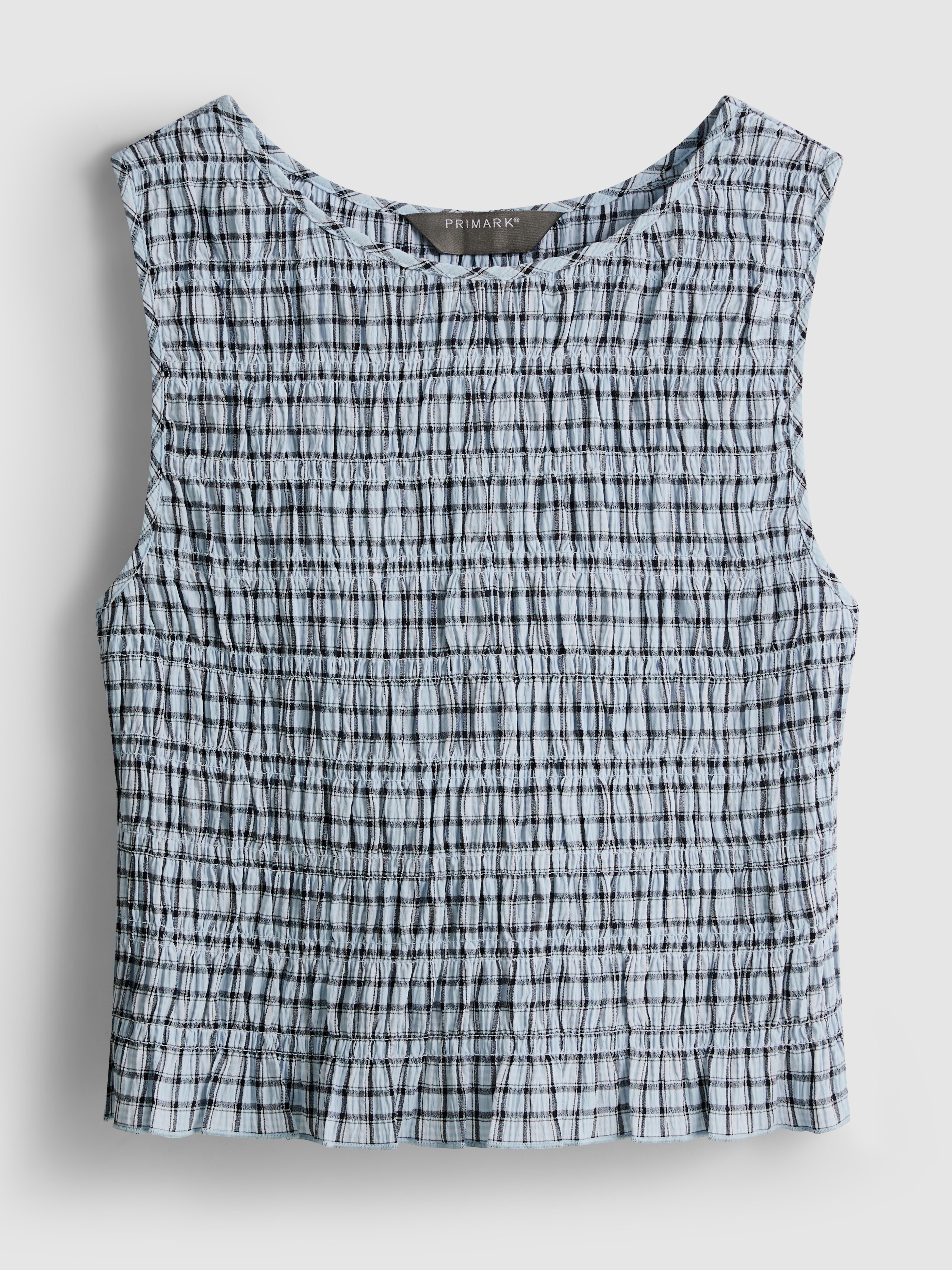 Mouwloze gesmokte tanktop