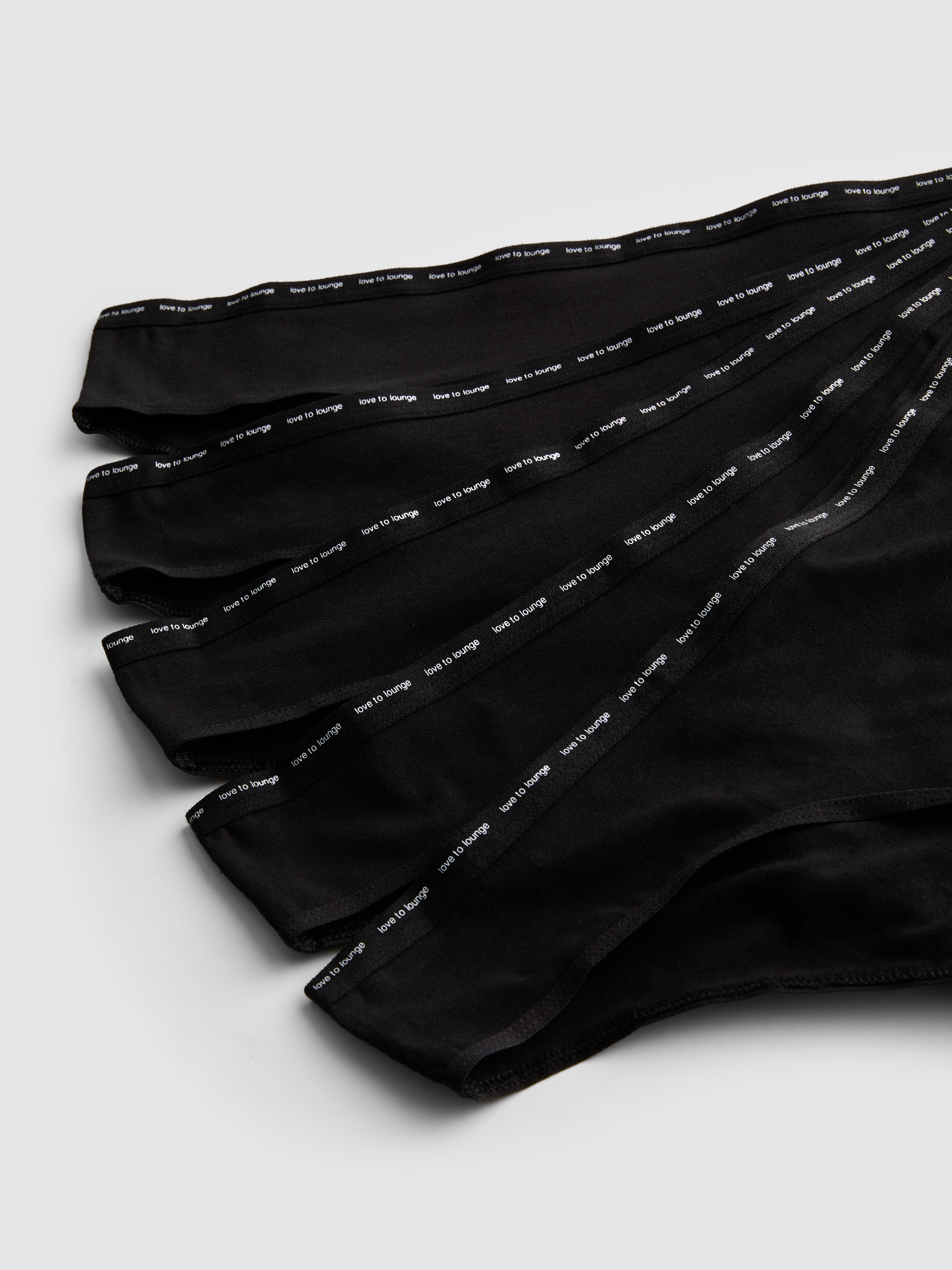 5pk Love To Lounge Cotton Rich Brazilian Briefs