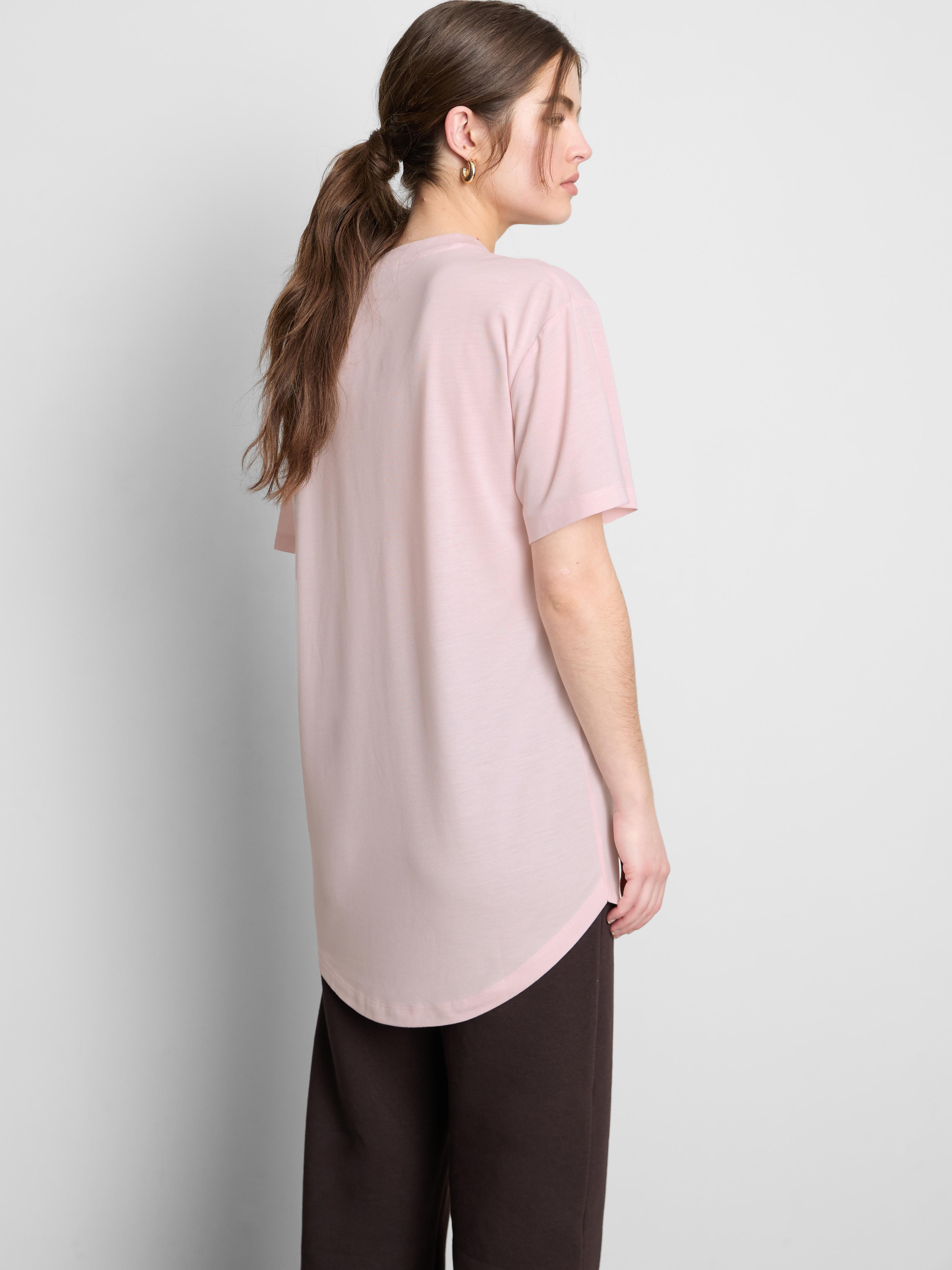 Crew Neck Longline Tee