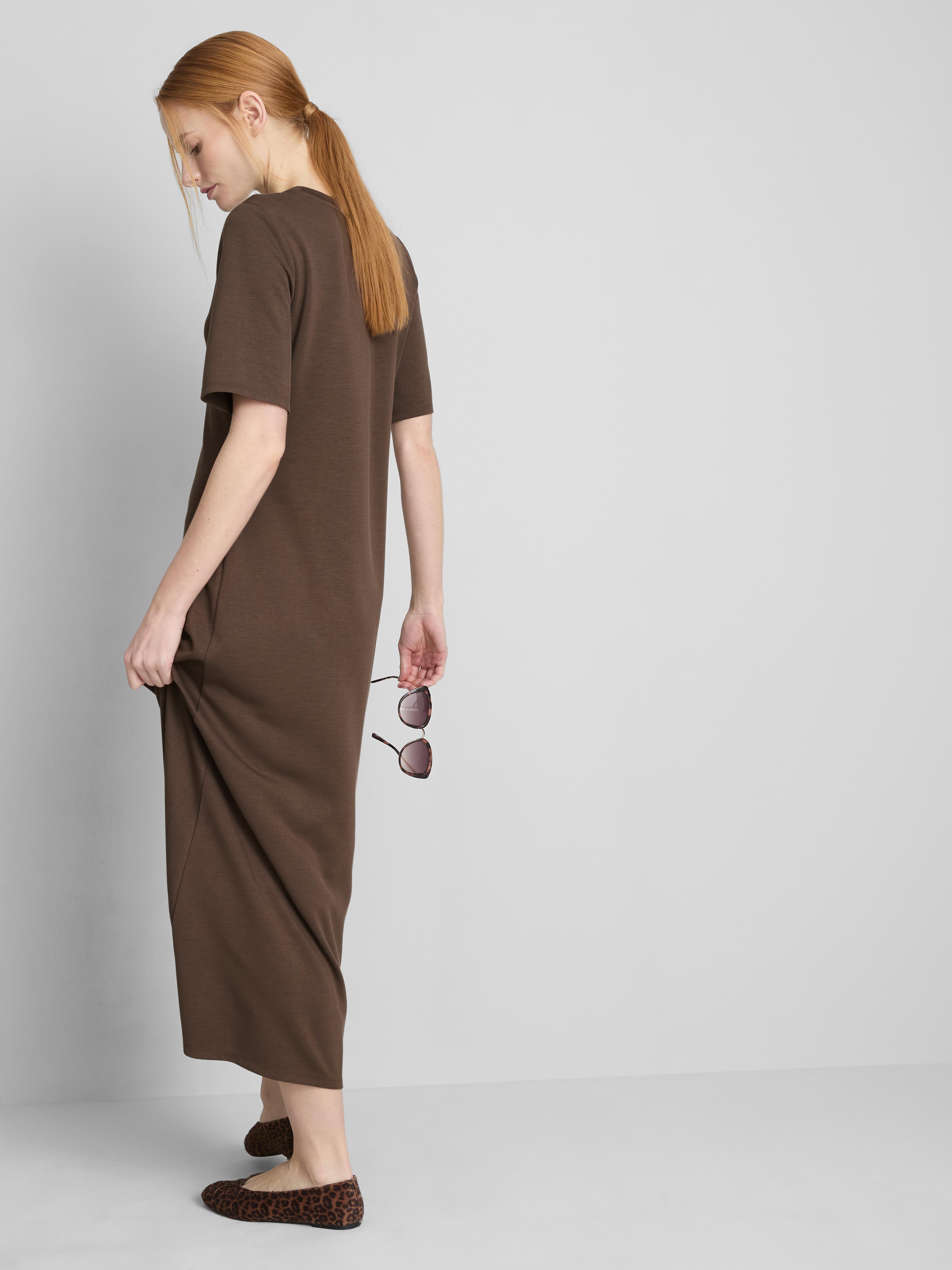 chocolate brown t shirt dress NW Long Sleeve Maxi Dress