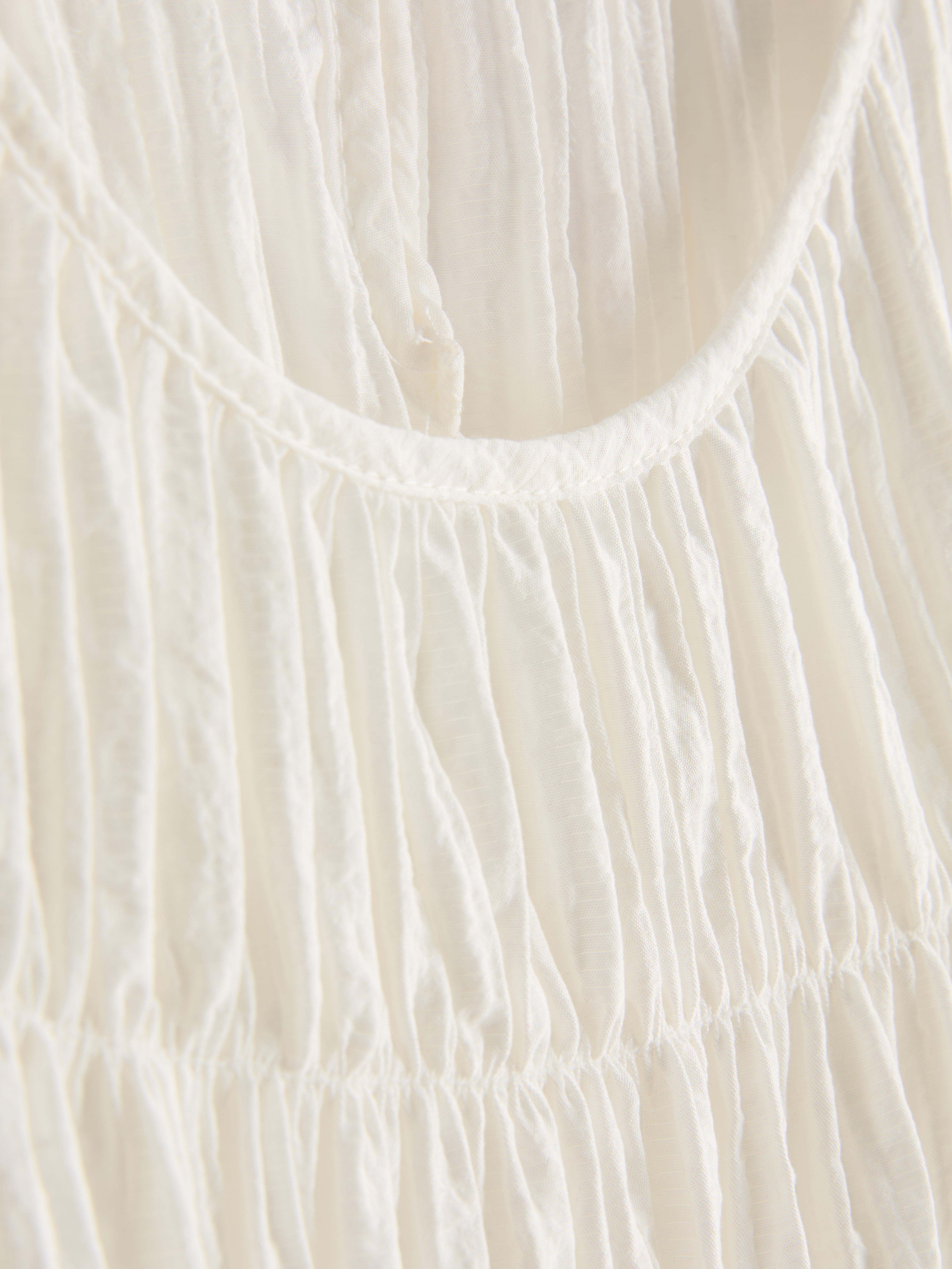 Shirred Short-Sleeve Top