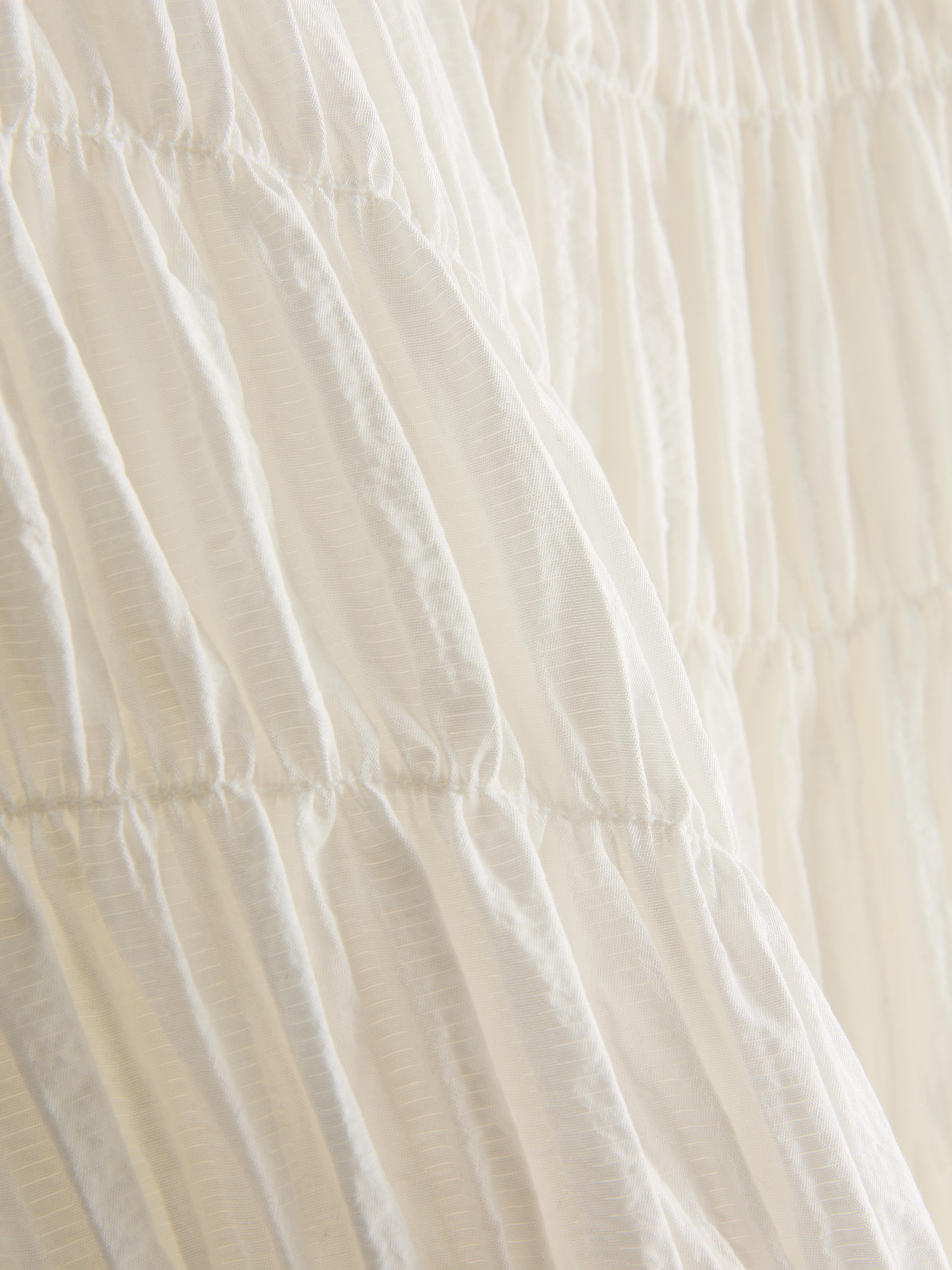 Shirred Short-Sleeve Top