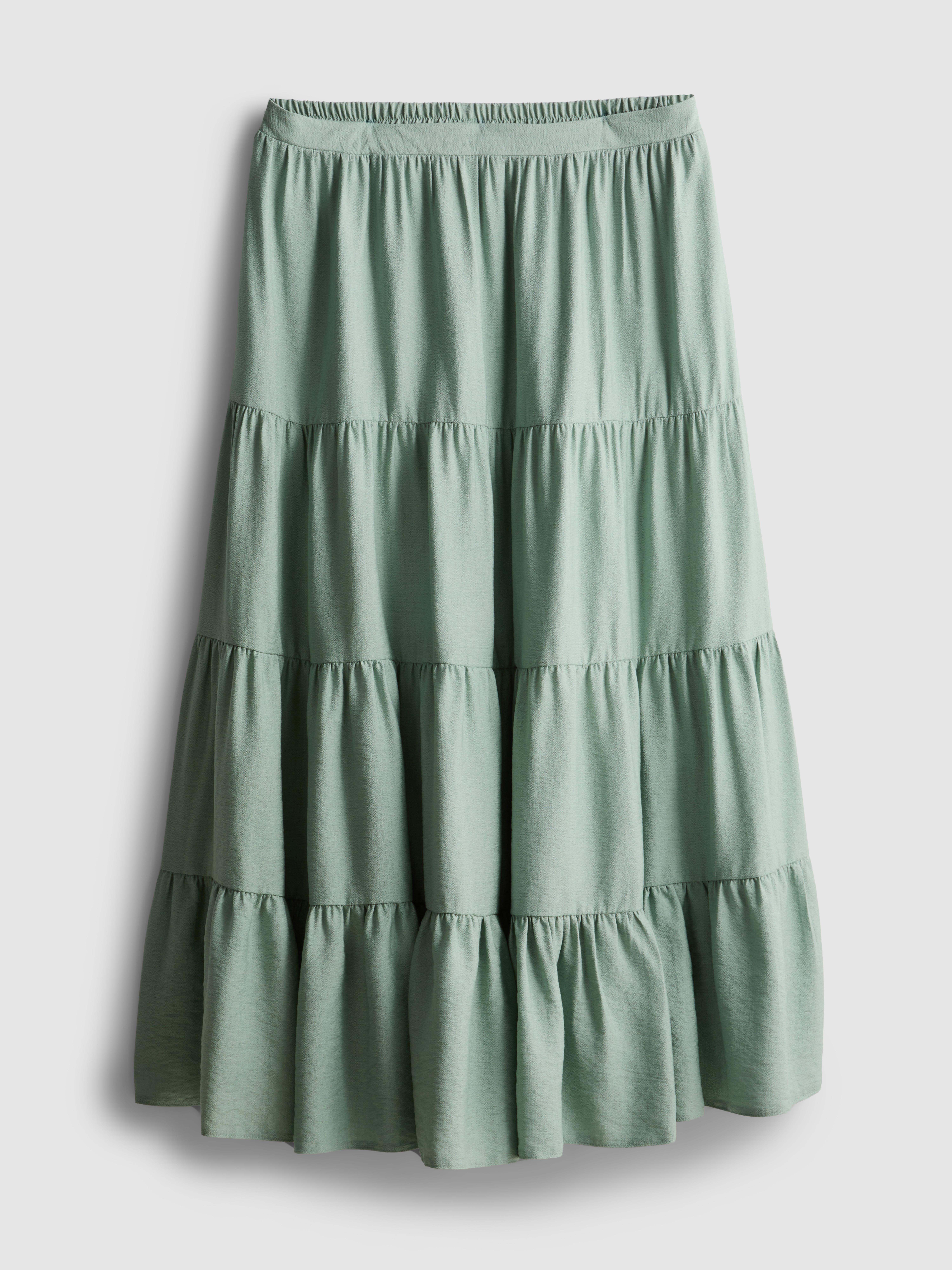 Tiered Maxi Skirt