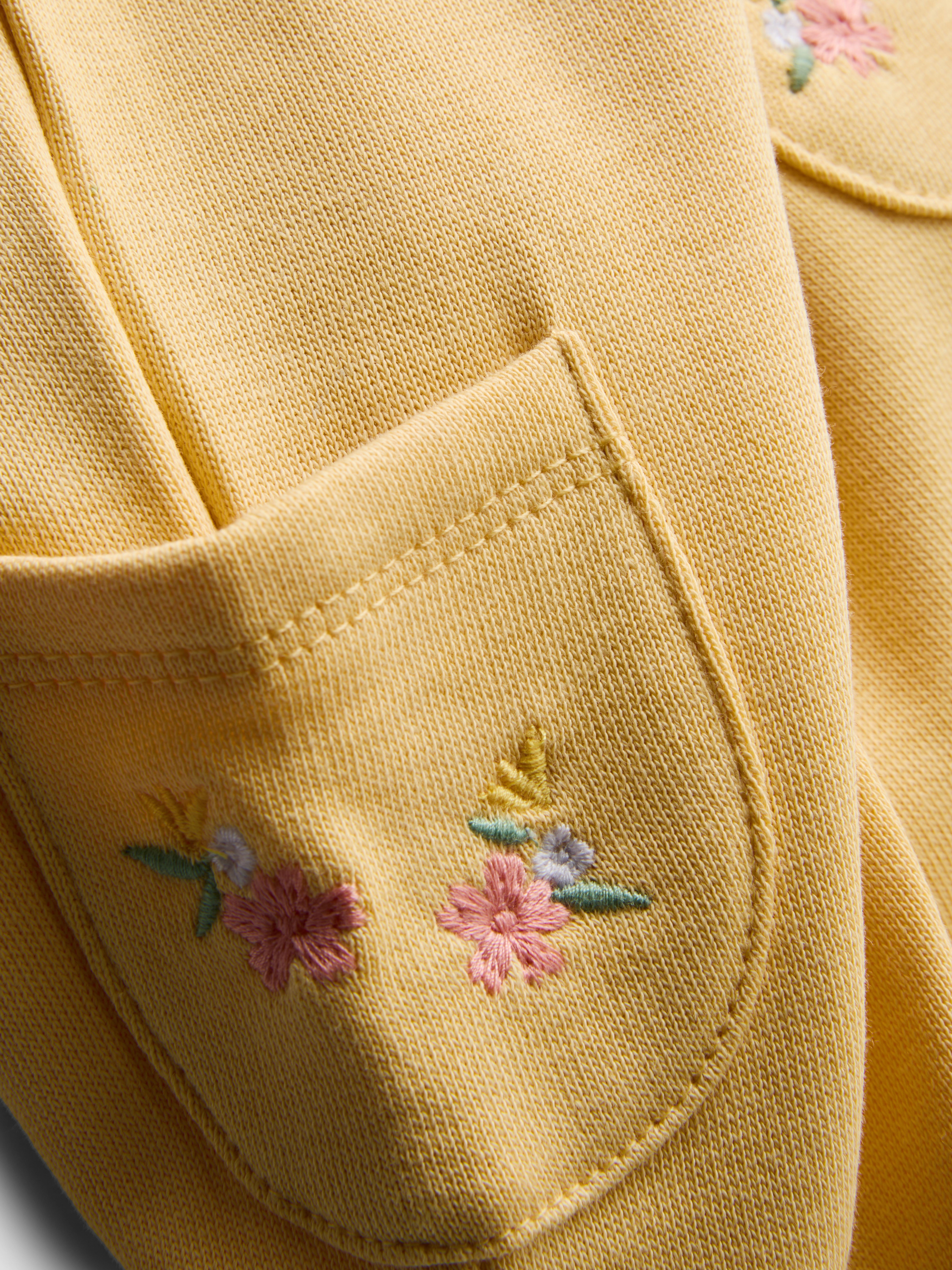 Baby Girls Yellow 0-36mths | Floral Embroidered Sweatshirt and Joggers Set