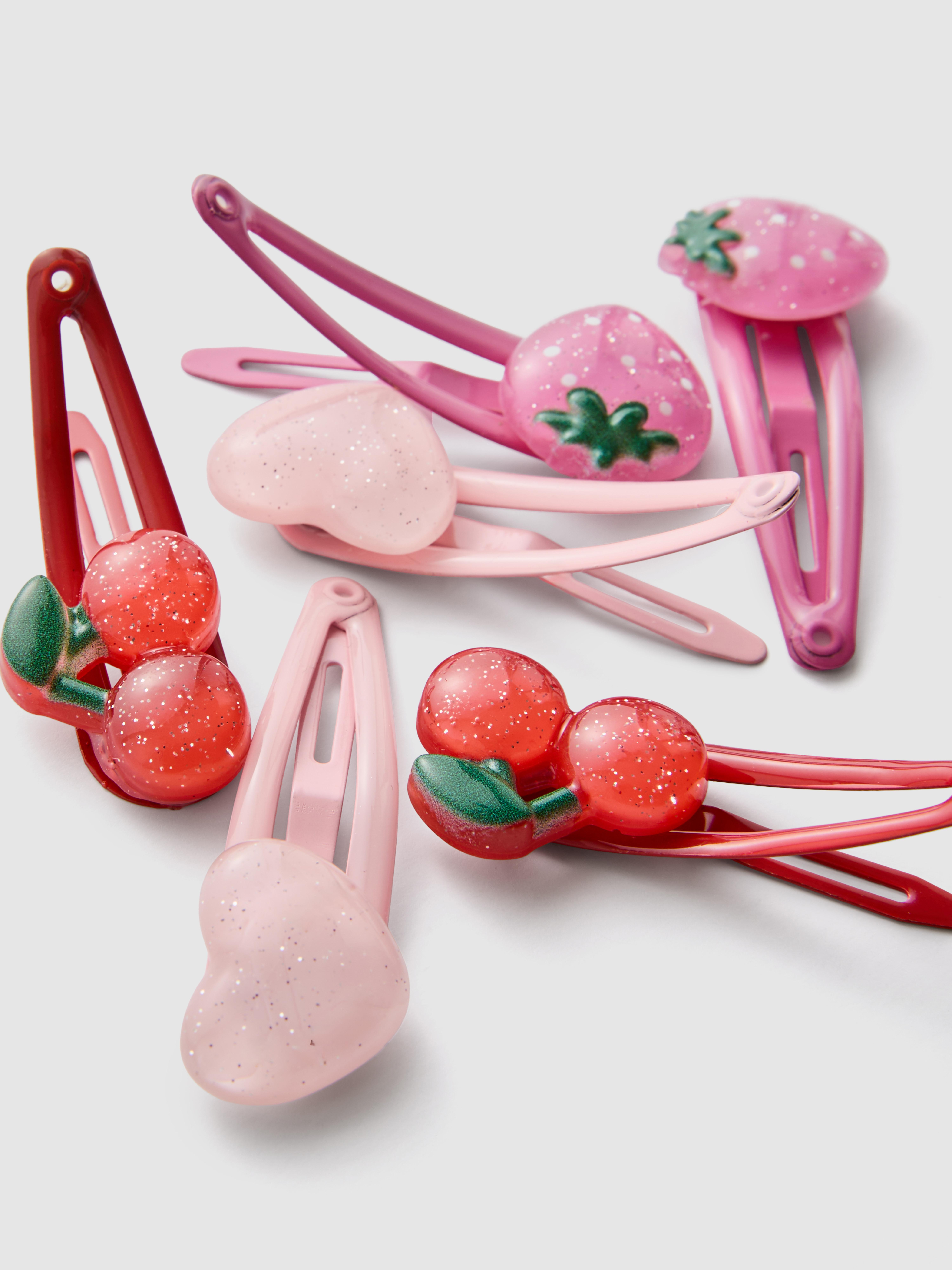 6pk Charm Snap Hair Clips