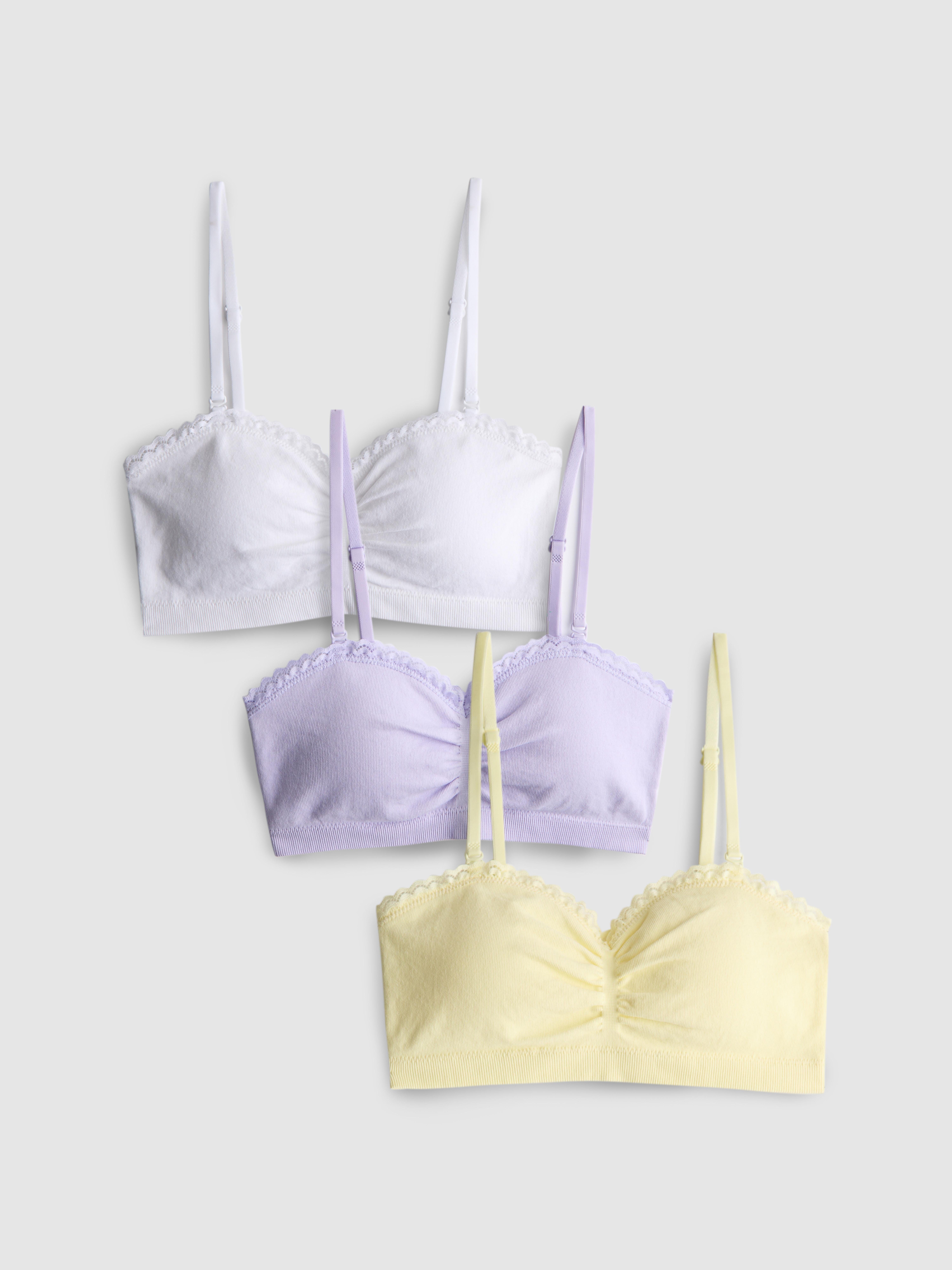 3pk Seamless Bandeau Bras