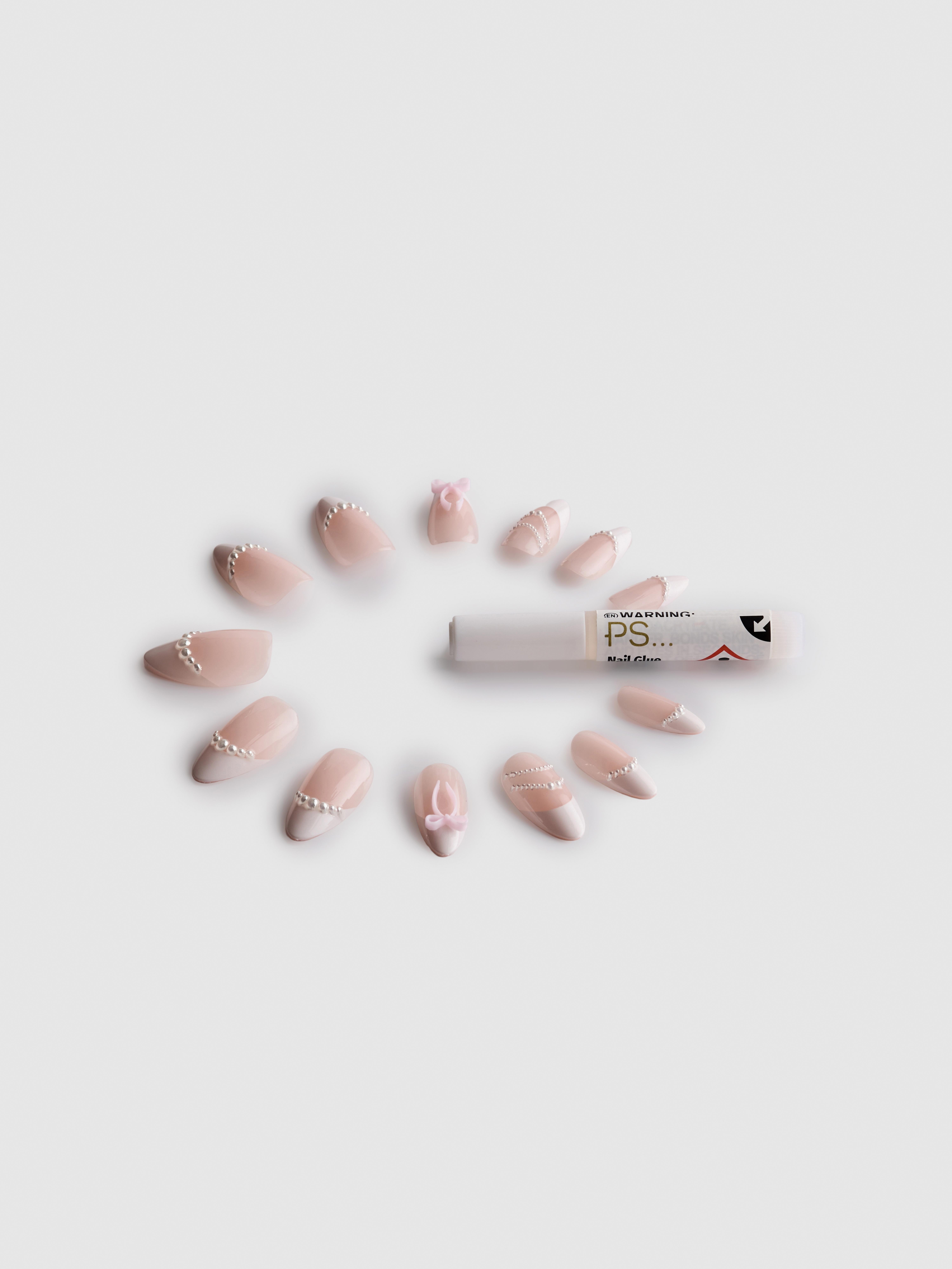 Koničasti umetni nohti s francosko konico PS... Pro