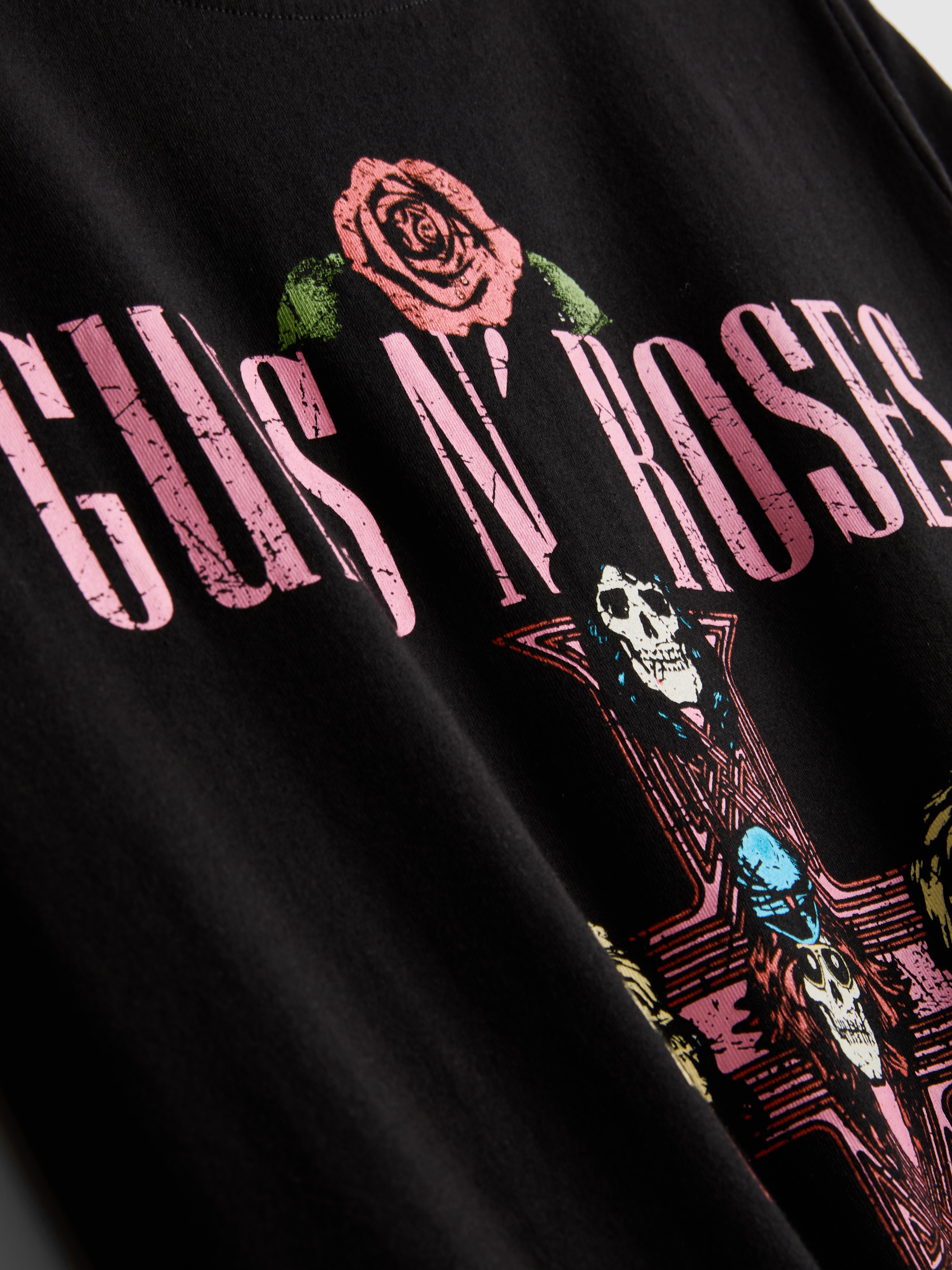 T-shirt en coton à pochette d'album Guns N' Roses