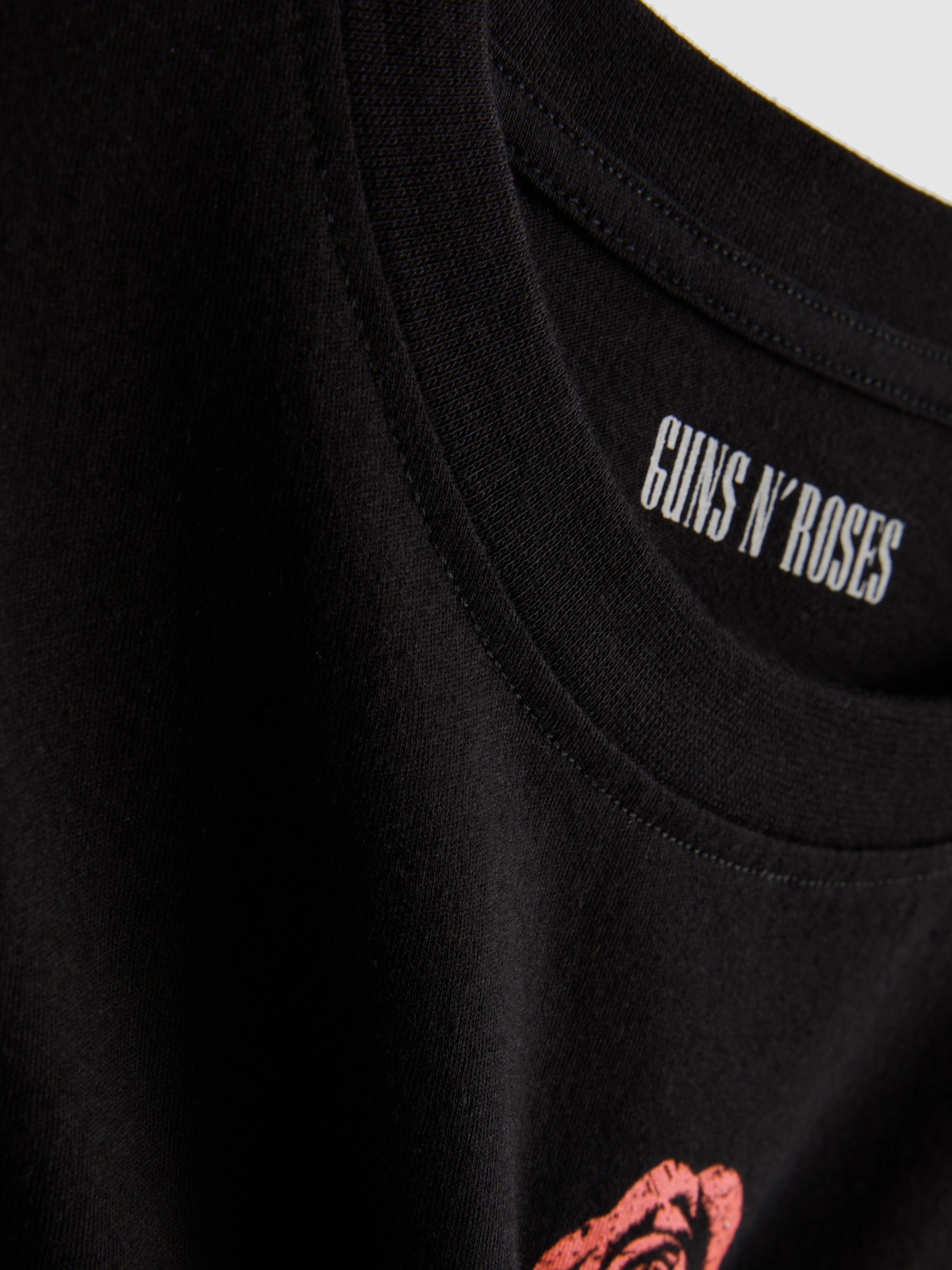 T-shirt en coton à pochette d'album Guns N' Roses