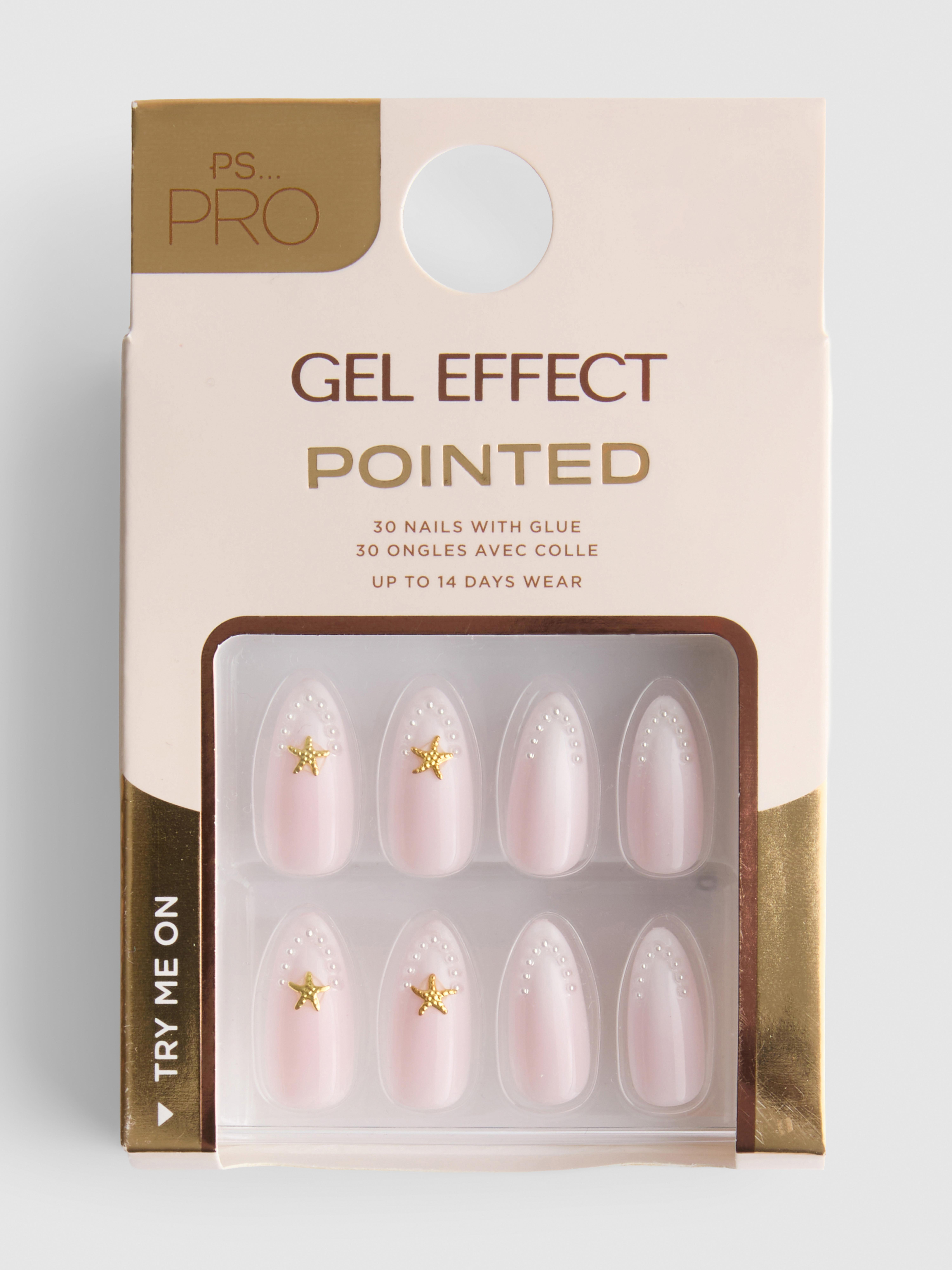 PS… Pro spitze Kunstnägel mit Gel-Effekt