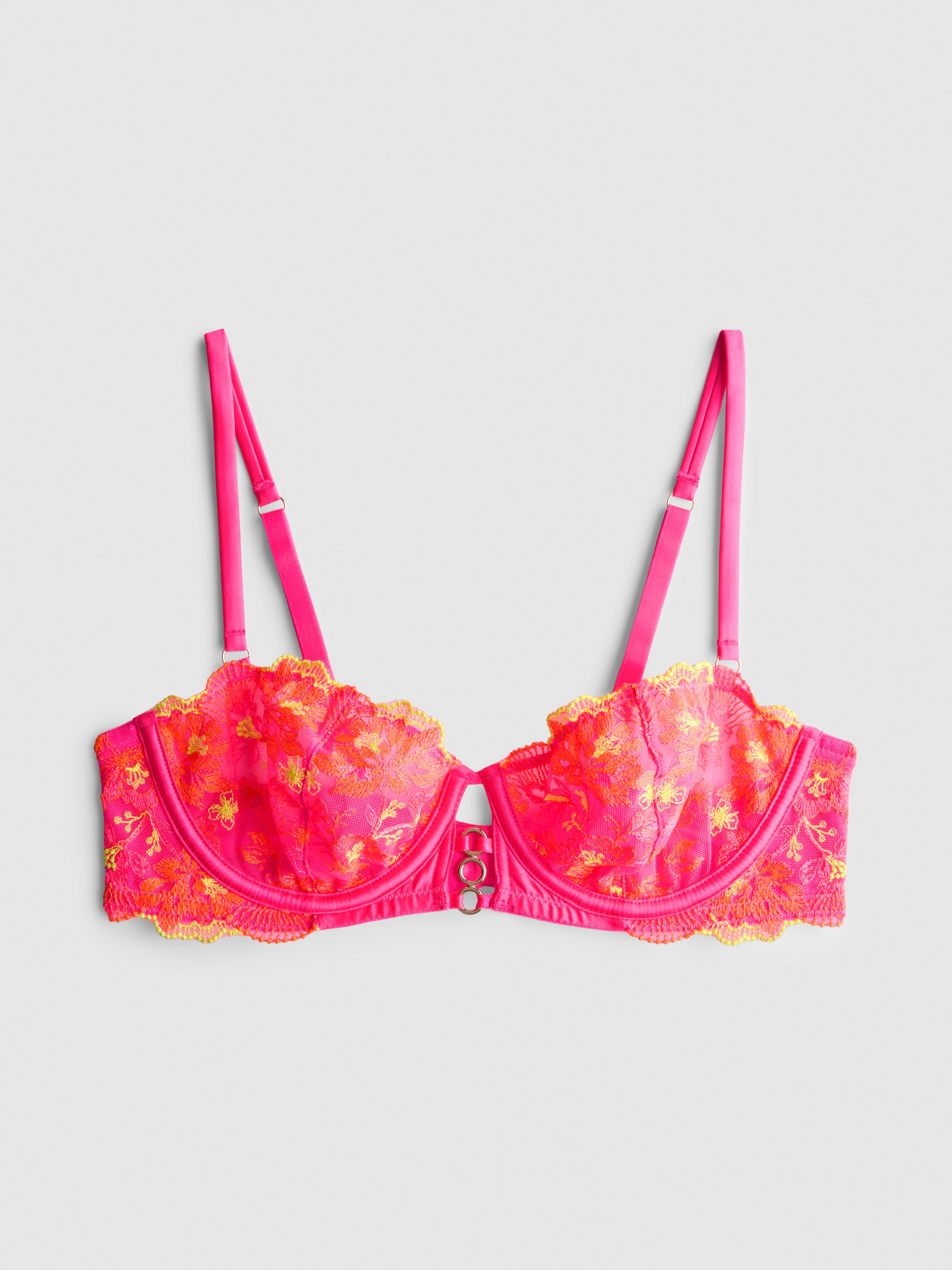Reggiseno a balconcino floreale con ferretto A-E