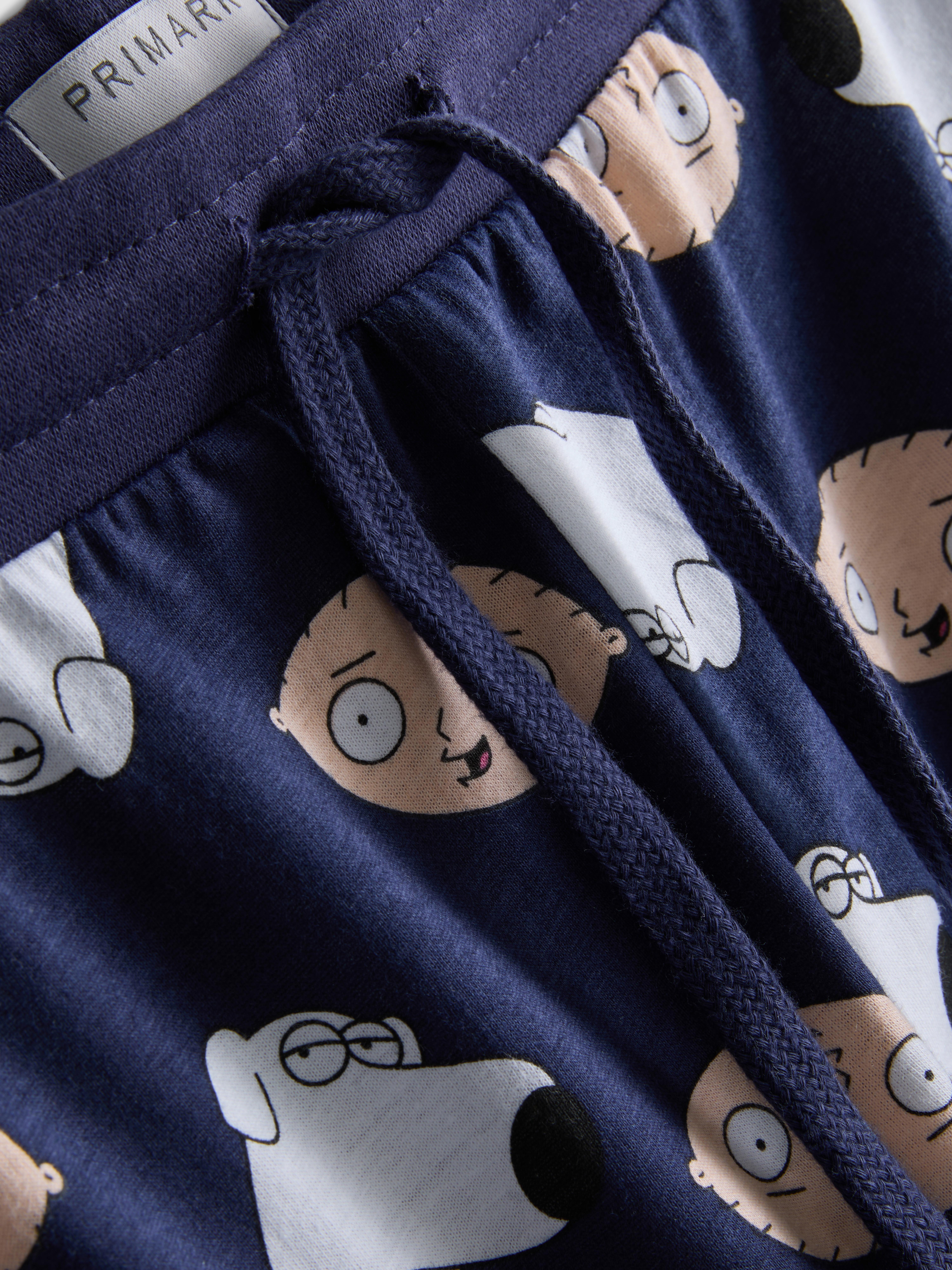 Pijamale scurte cu Stewie și Brian din Family Guy