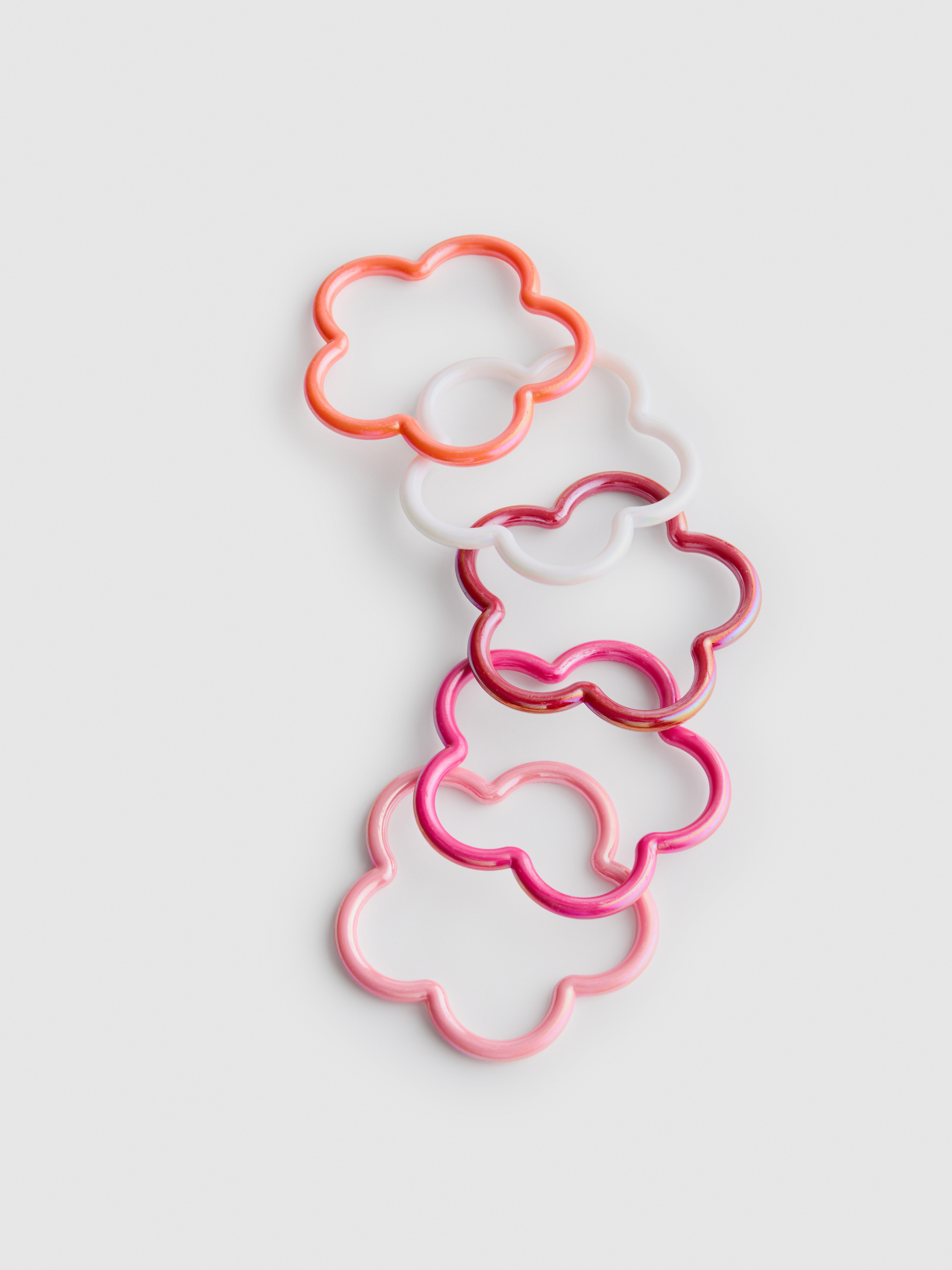 5pk Flower Bangles