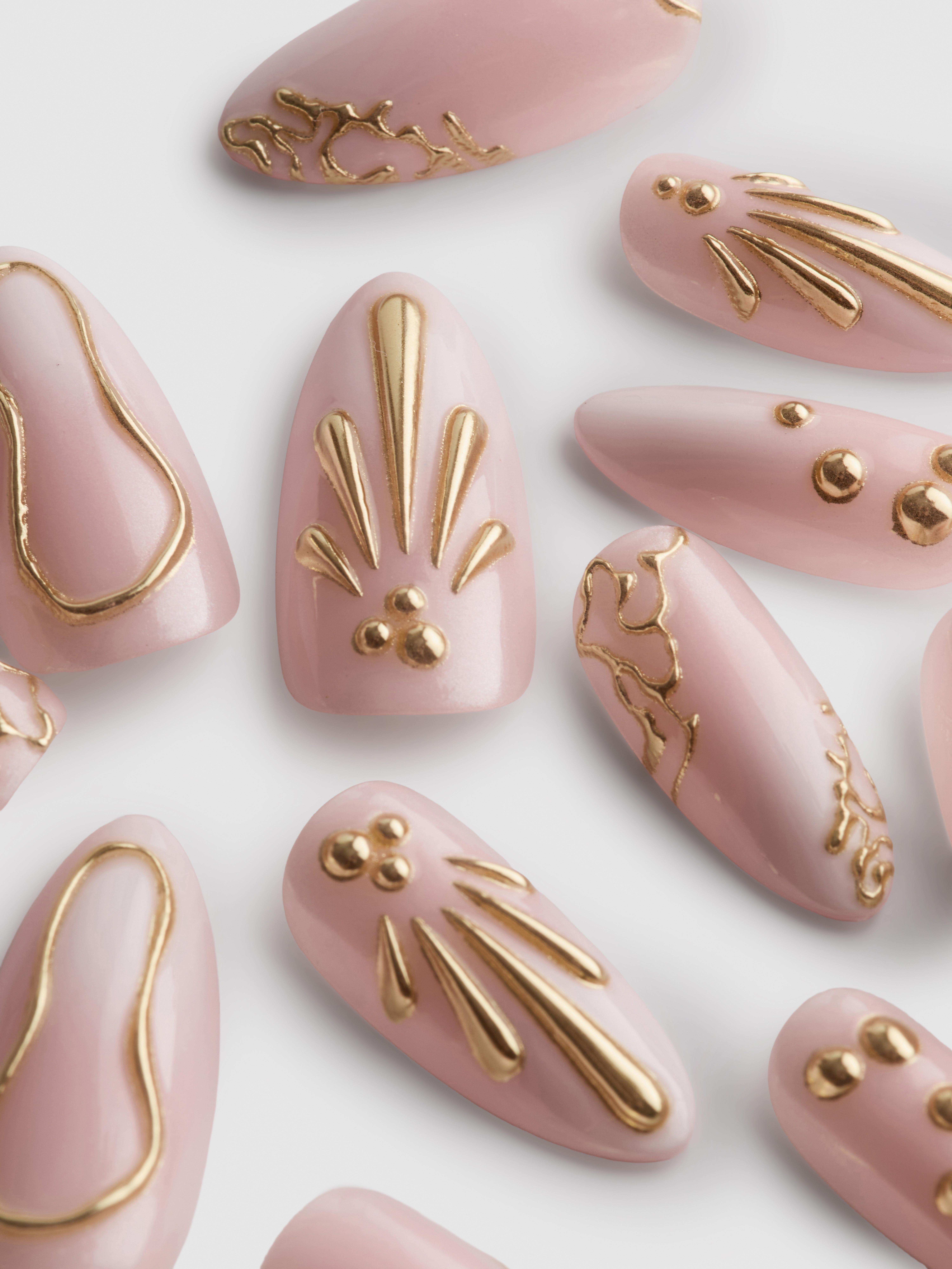 PS... Pro Pointed Gel Effect False Nails