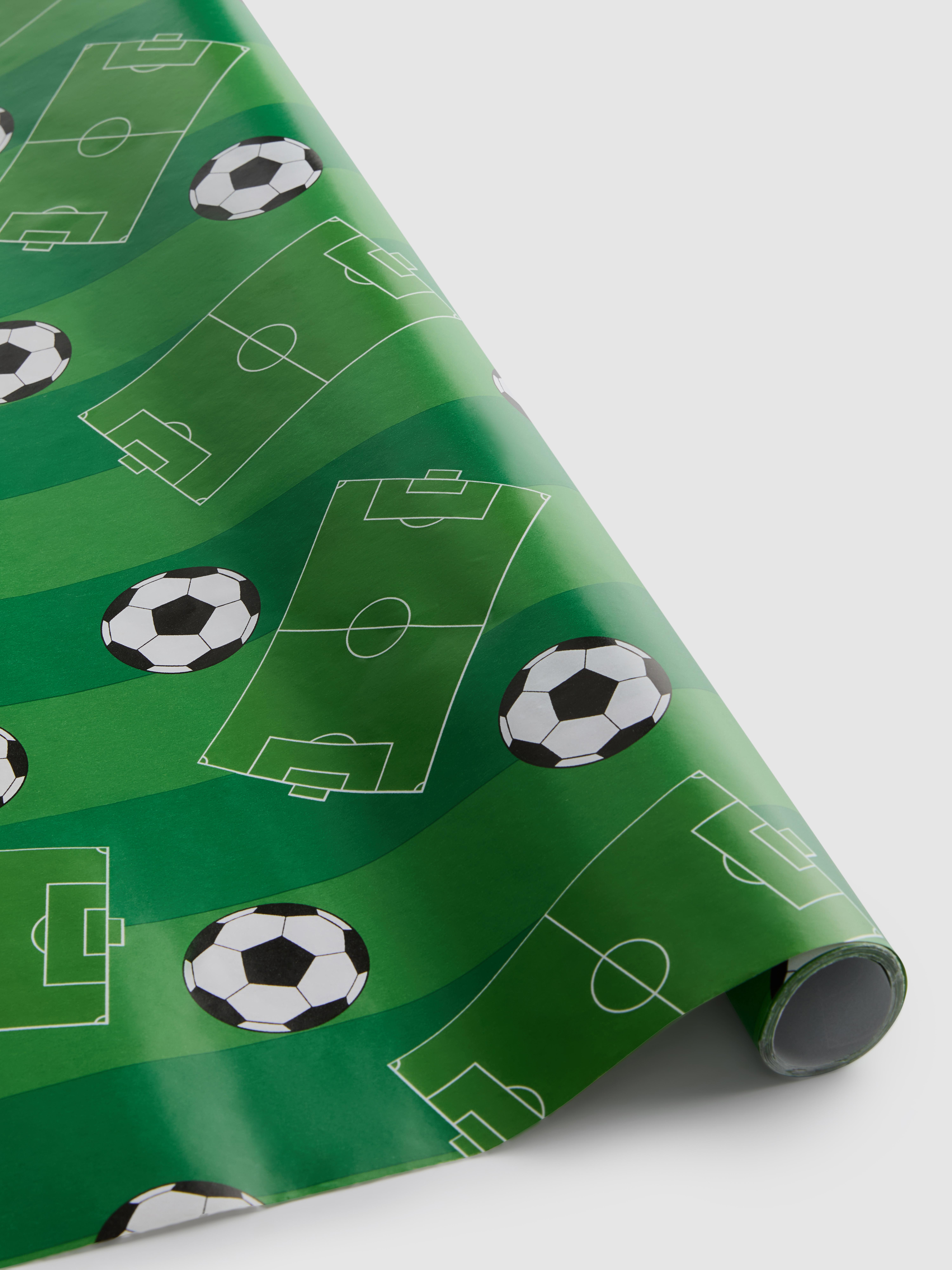 Geschenkpapier mit Fußball-Muster, 6 m