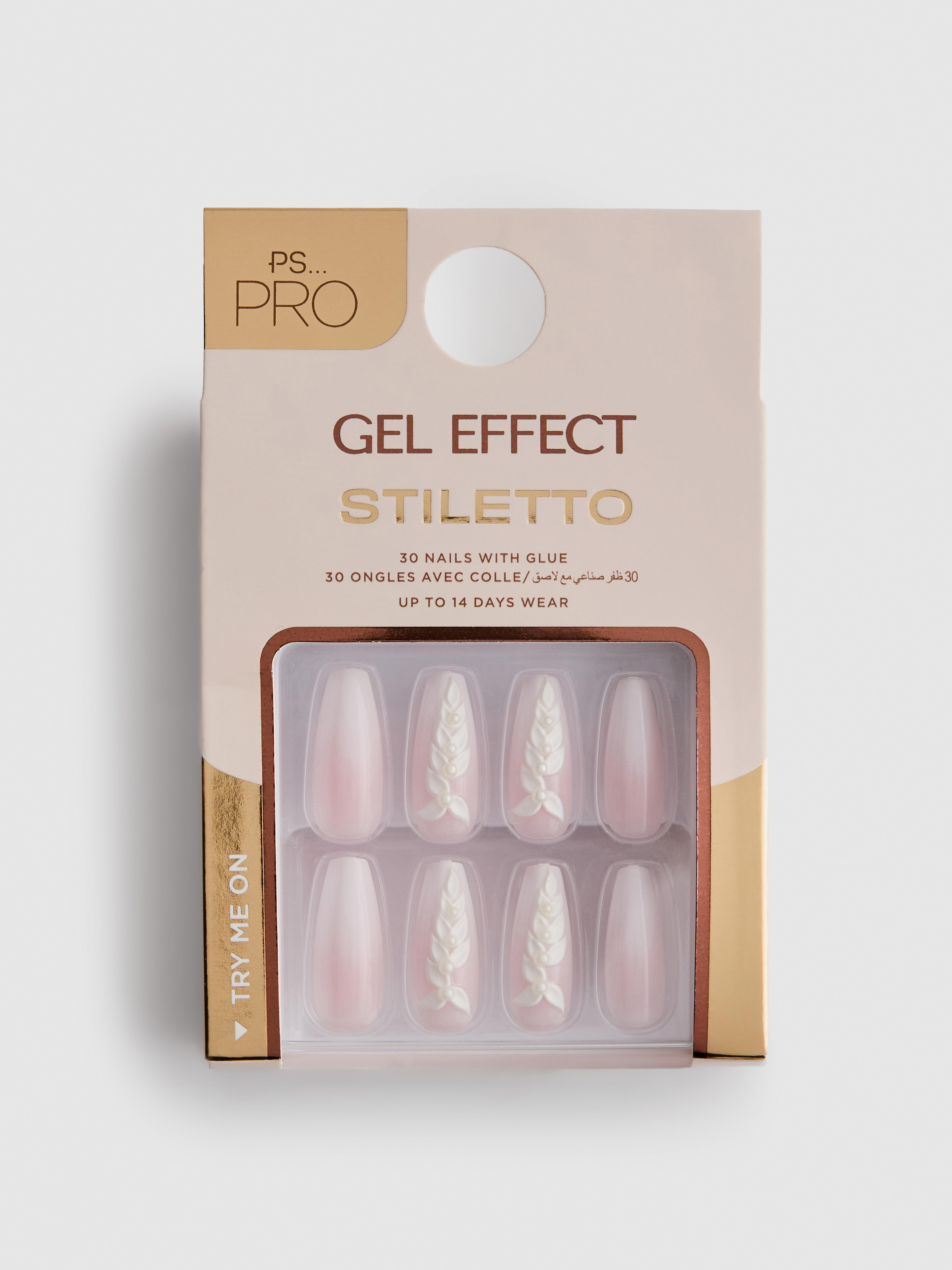 PS... Pro Stiletto Gel Effect False Nails