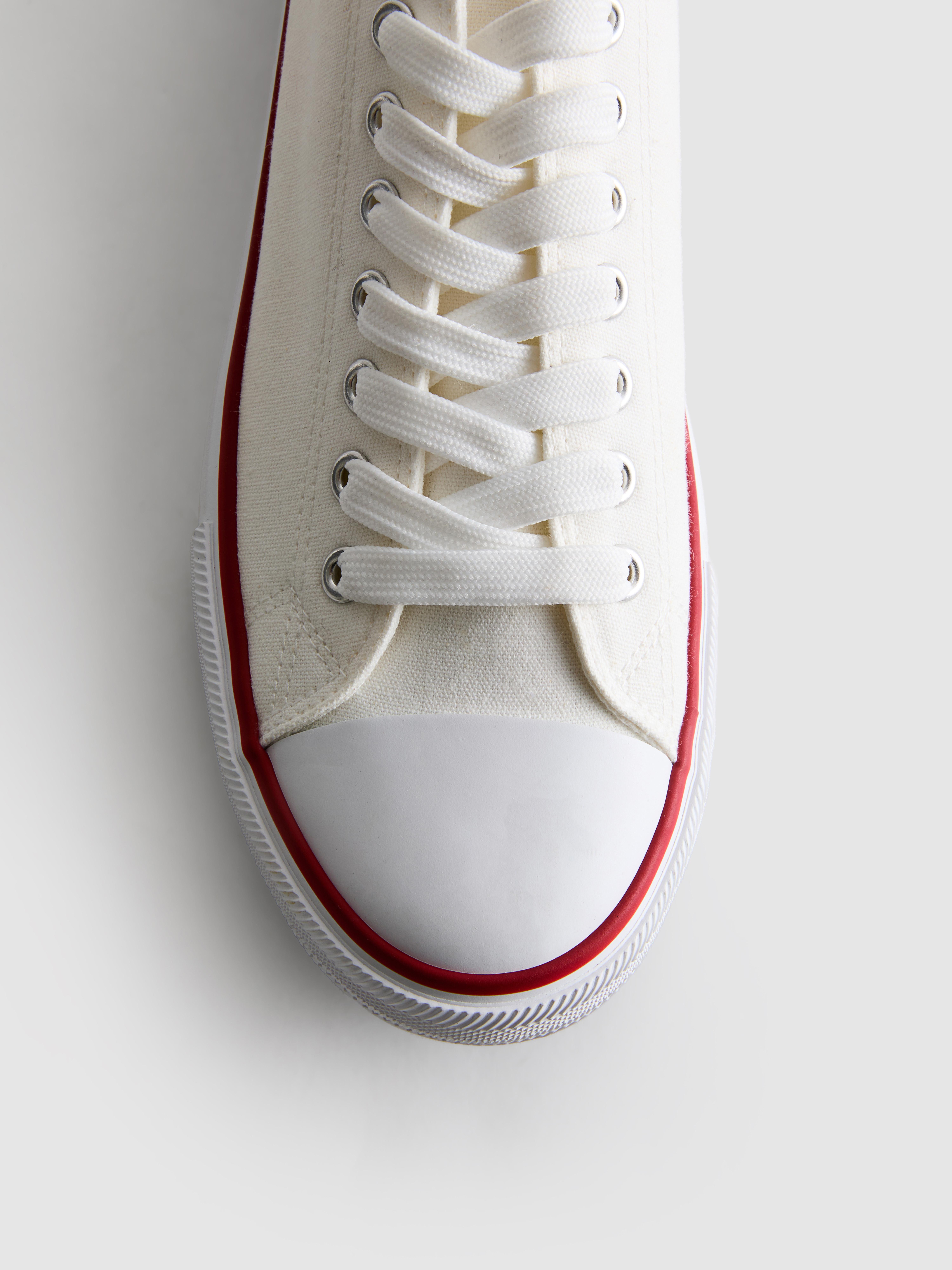 Canvas sneakers met veters