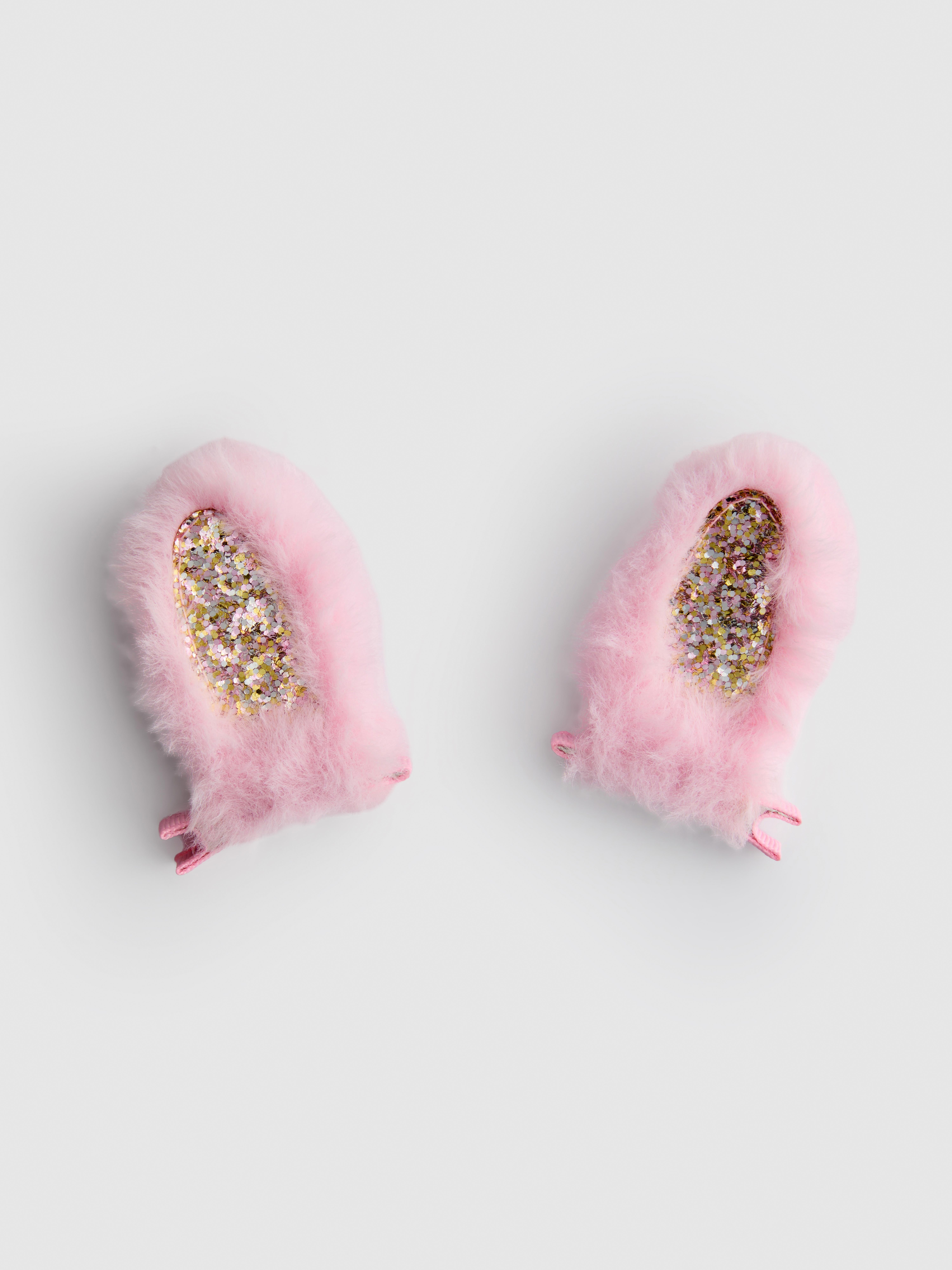 2pk Bunny Ear Hair Clips