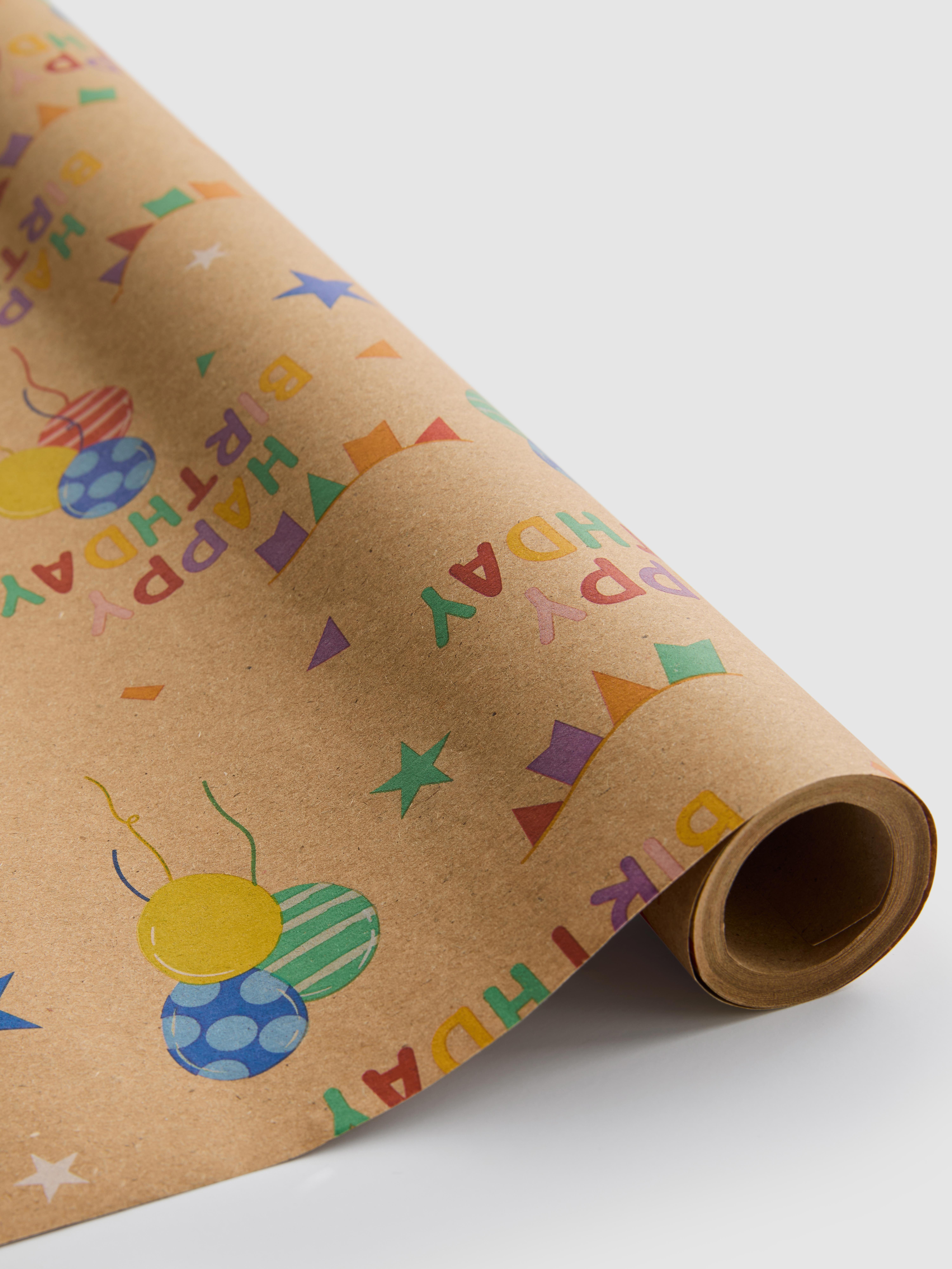 Inpakpapier Happy Birthday, 6 m