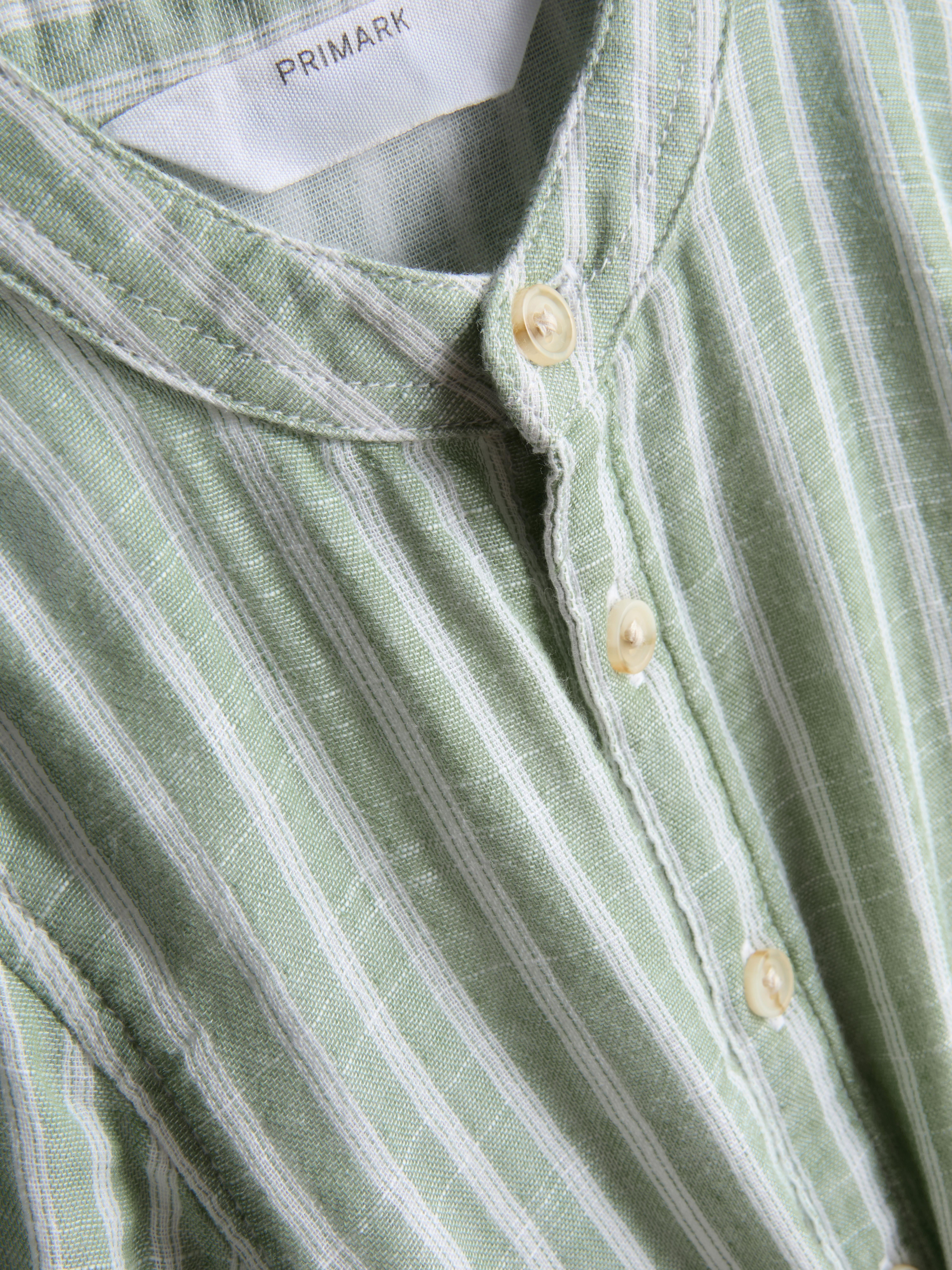 0-36mths | Band Collar Shirt and Shorts Set